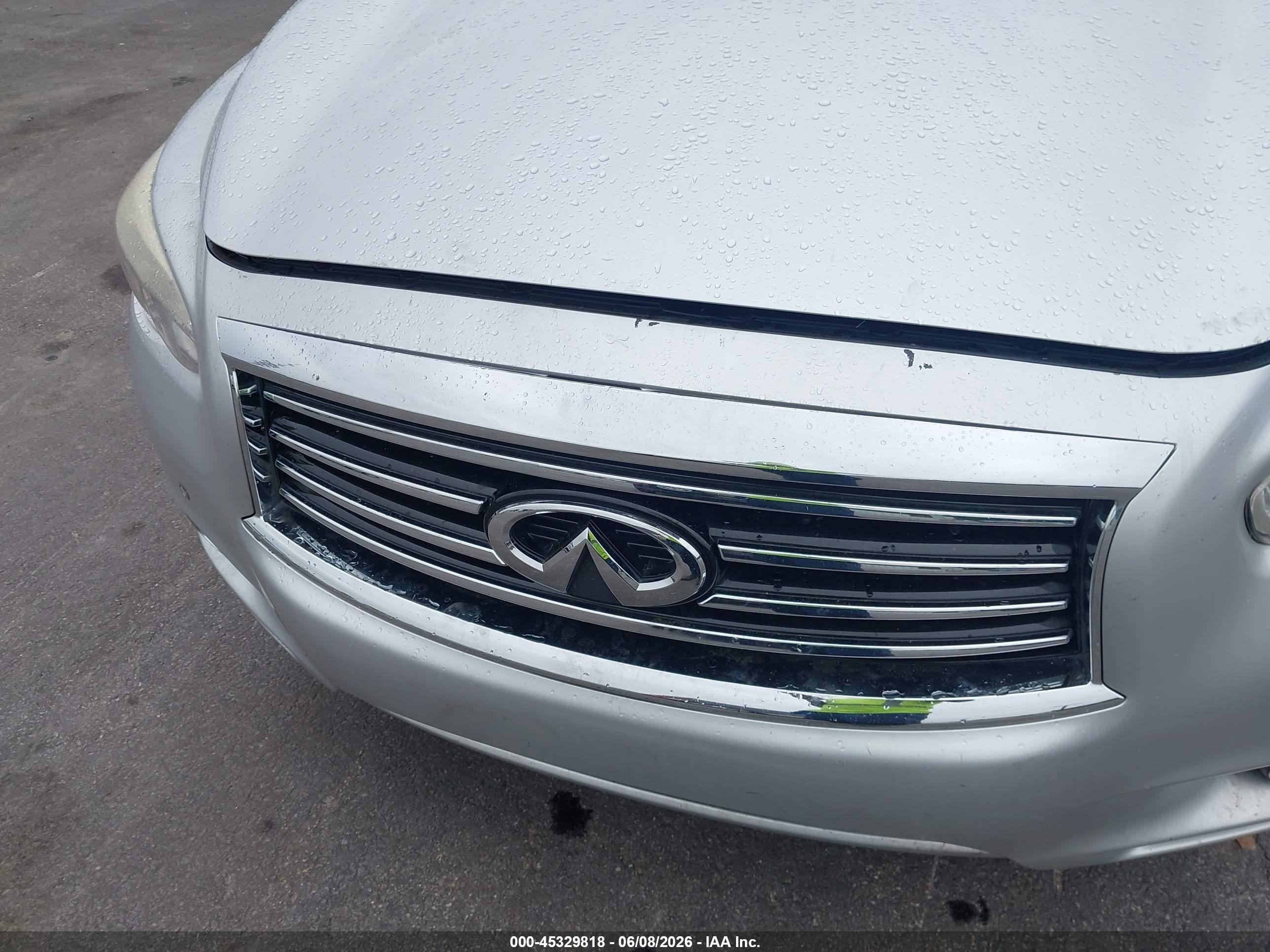 2013 Infiniti Jx35   Silver vin: 5N1AL0MN0DC348074
