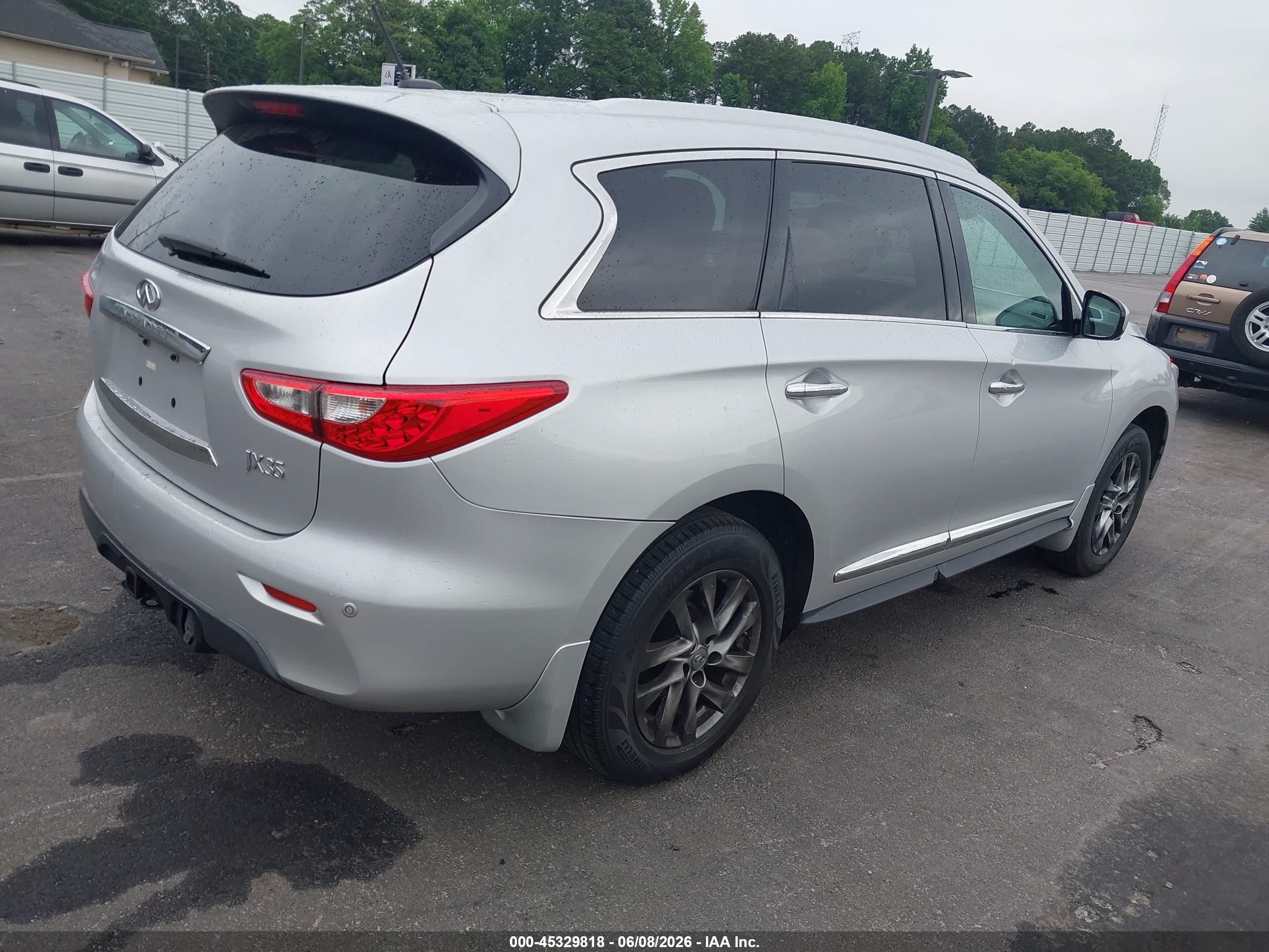 2013 Infiniti Jx35   Silver vin: 5N1AL0MN0DC348074