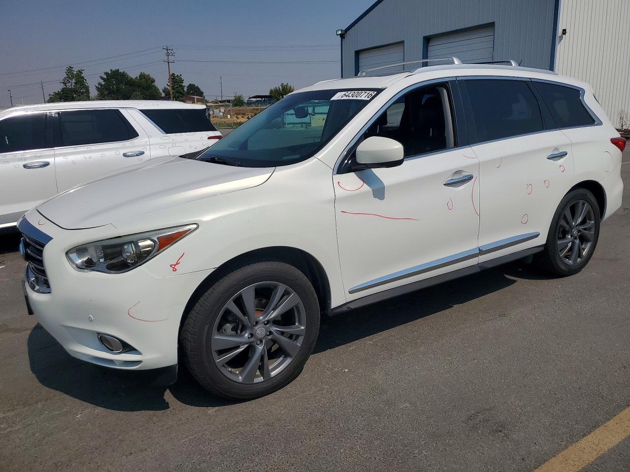 2014 Infiniti Qx60 Белый vin: 5N1AL0MN0EC500985