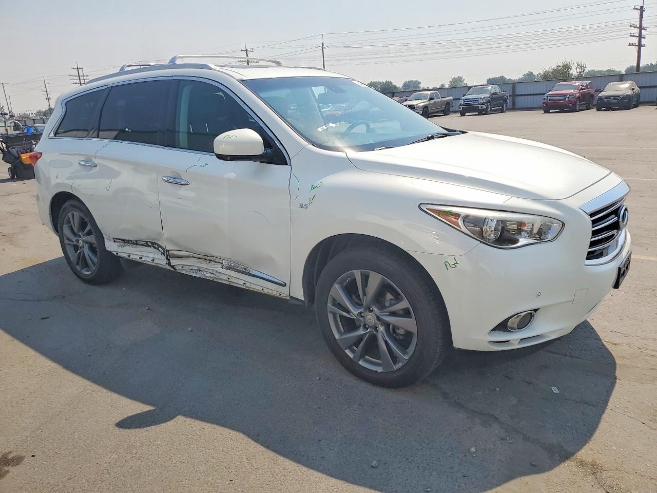 2014 Infiniti Qx60 Белый vin: 5N1AL0MN0EC500985