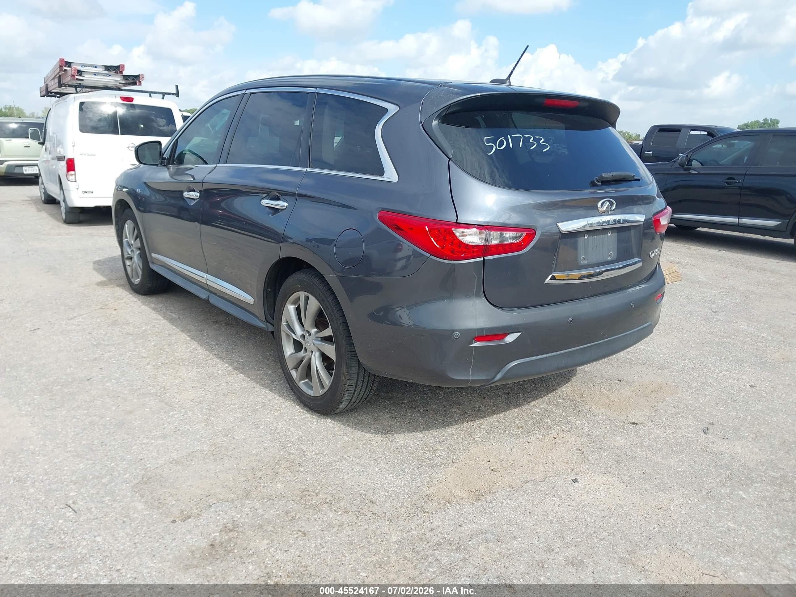 2014 Infiniti Qx60 Gray vin: 5N1AL0MN0EC501733