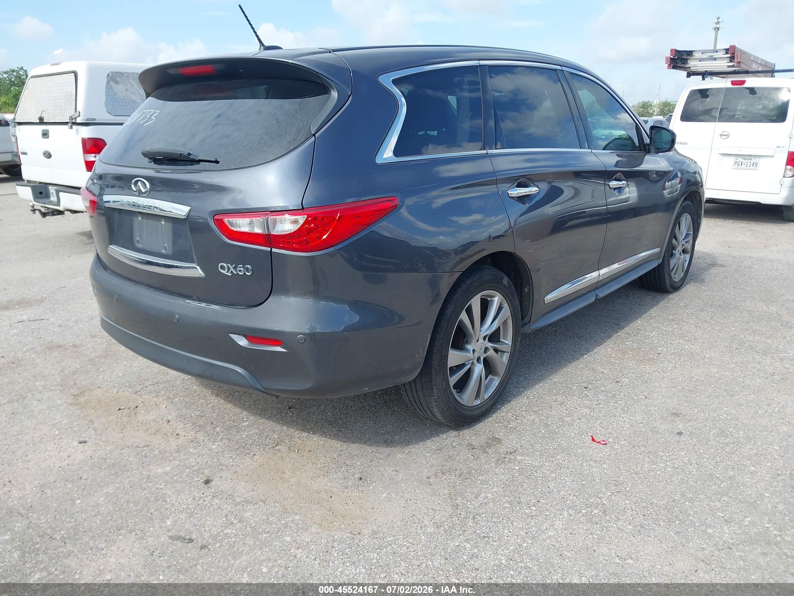 2014 Infiniti Qx60 Gray vin: 5N1AL0MN0EC501733