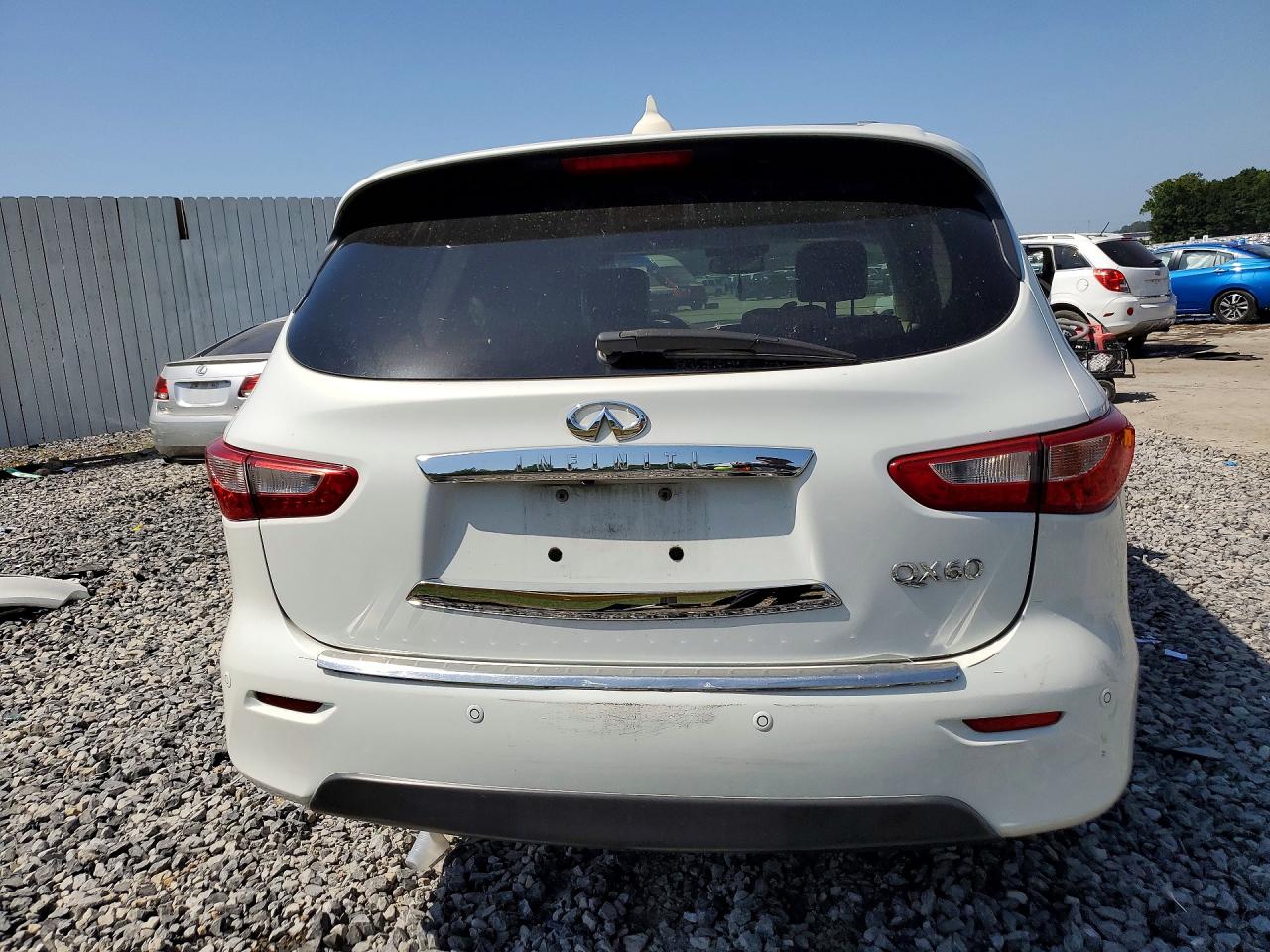 2014 Infiniti Qx60 Base White vin: 5N1AL0MN0EC517401