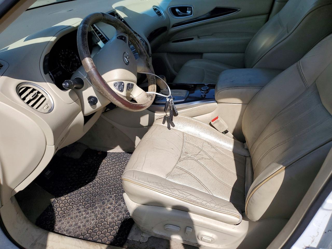 2014 Infiniti Qx60 Base White vin: 5N1AL0MN0EC517401