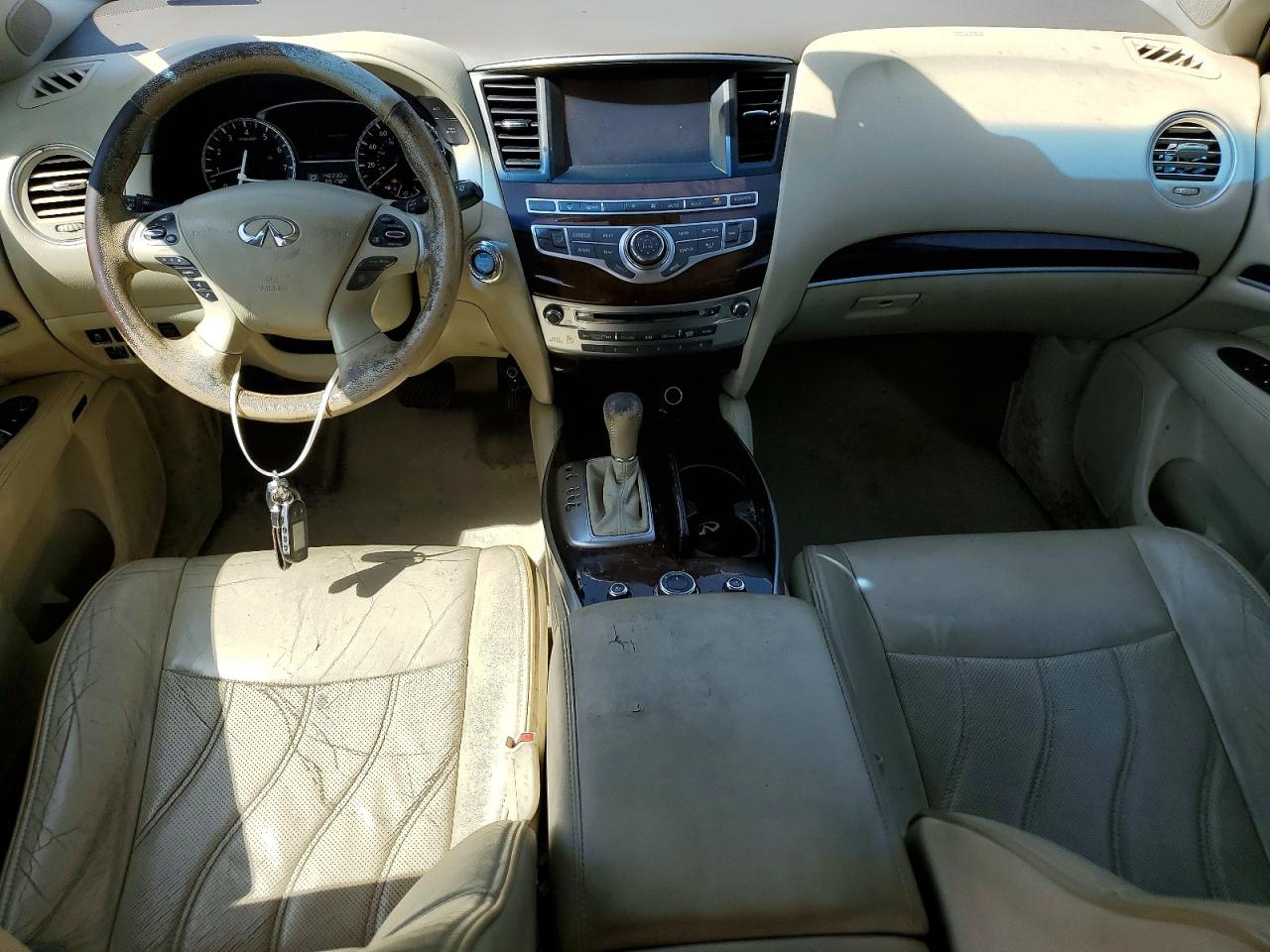 2014 Infiniti Qx60 Base White vin: 5N1AL0MN0EC517401