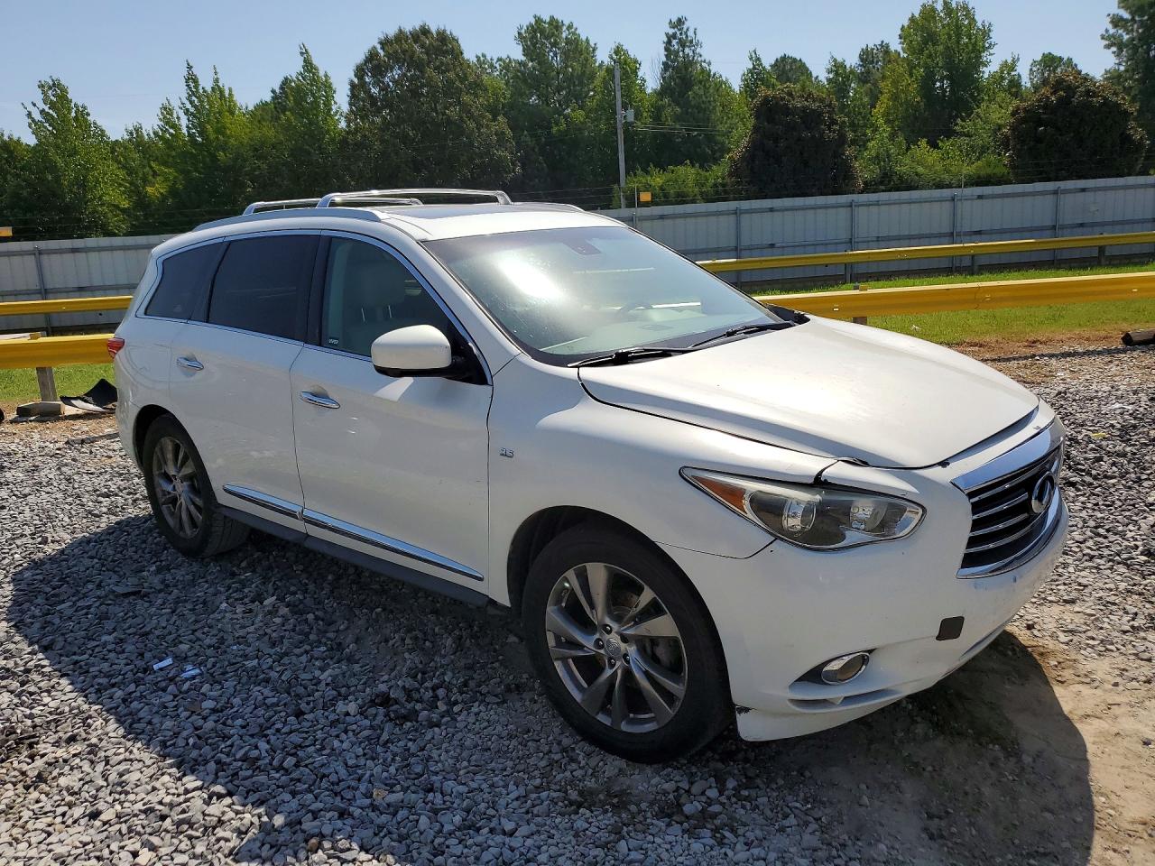 2014 Infiniti Qx60 Base White vin: 5N1AL0MN0EC517401