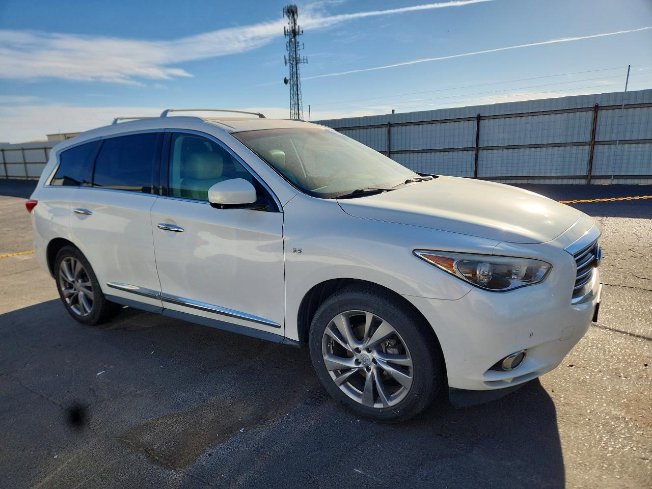 2014 Infiniti Qx60 Base White vin: 5N1AL0MN0EC517432