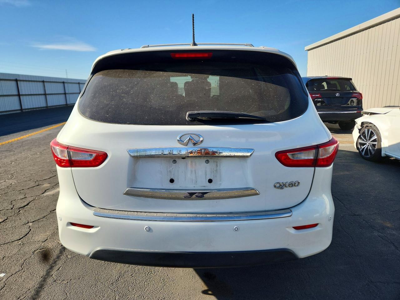 2014 Infiniti Qx60 Base White vin: 5N1AL0MN0EC517432