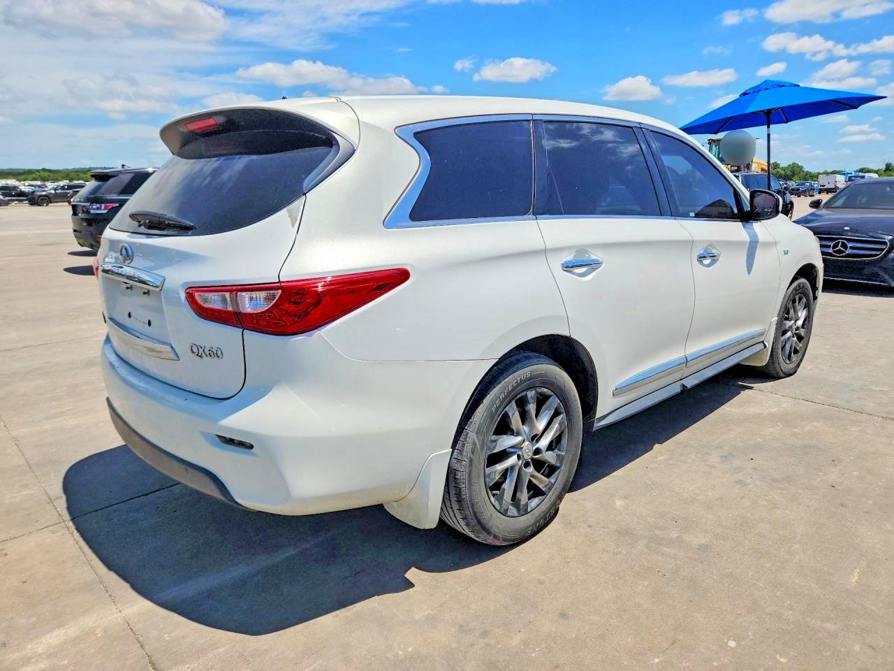 2014 Infiniti Qx60 Base White vin: 5N1AL0MN0EC521156
