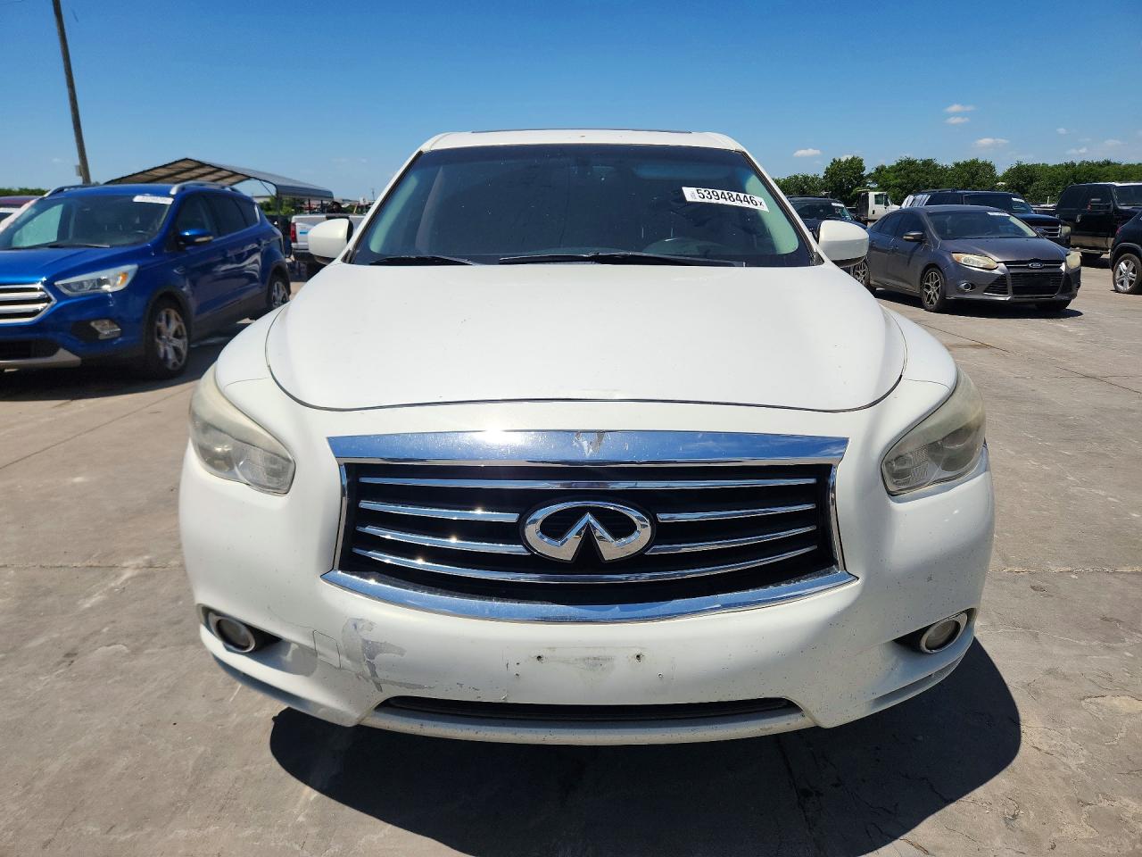 2014 Infiniti Qx60 Base White vin: 5N1AL0MN0EC521156