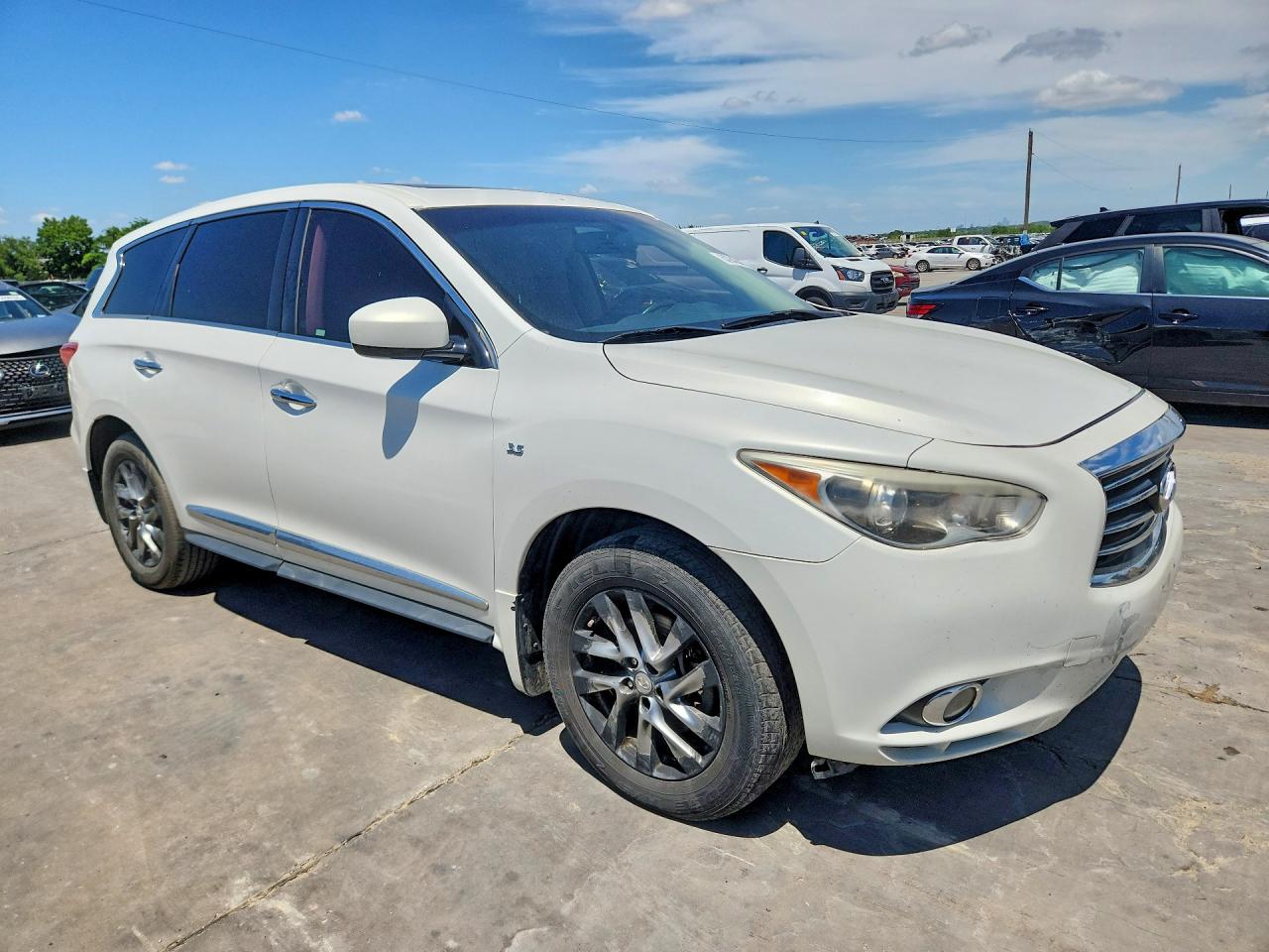 2014 Infiniti Qx60 Base White vin: 5N1AL0MN0EC521156