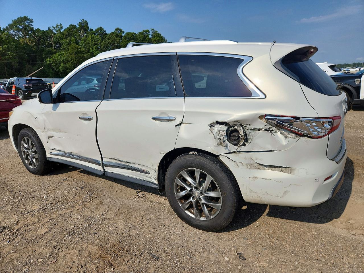 2014 Infiniti Qx60 Base White vin: 5N1AL0MN0EC523991