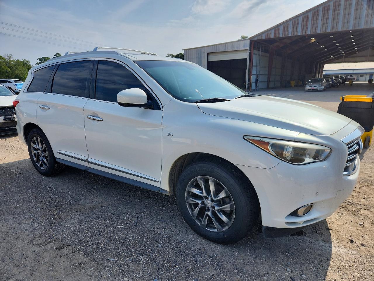 2014 Infiniti Qx60 Base White vin: 5N1AL0MN0EC523991