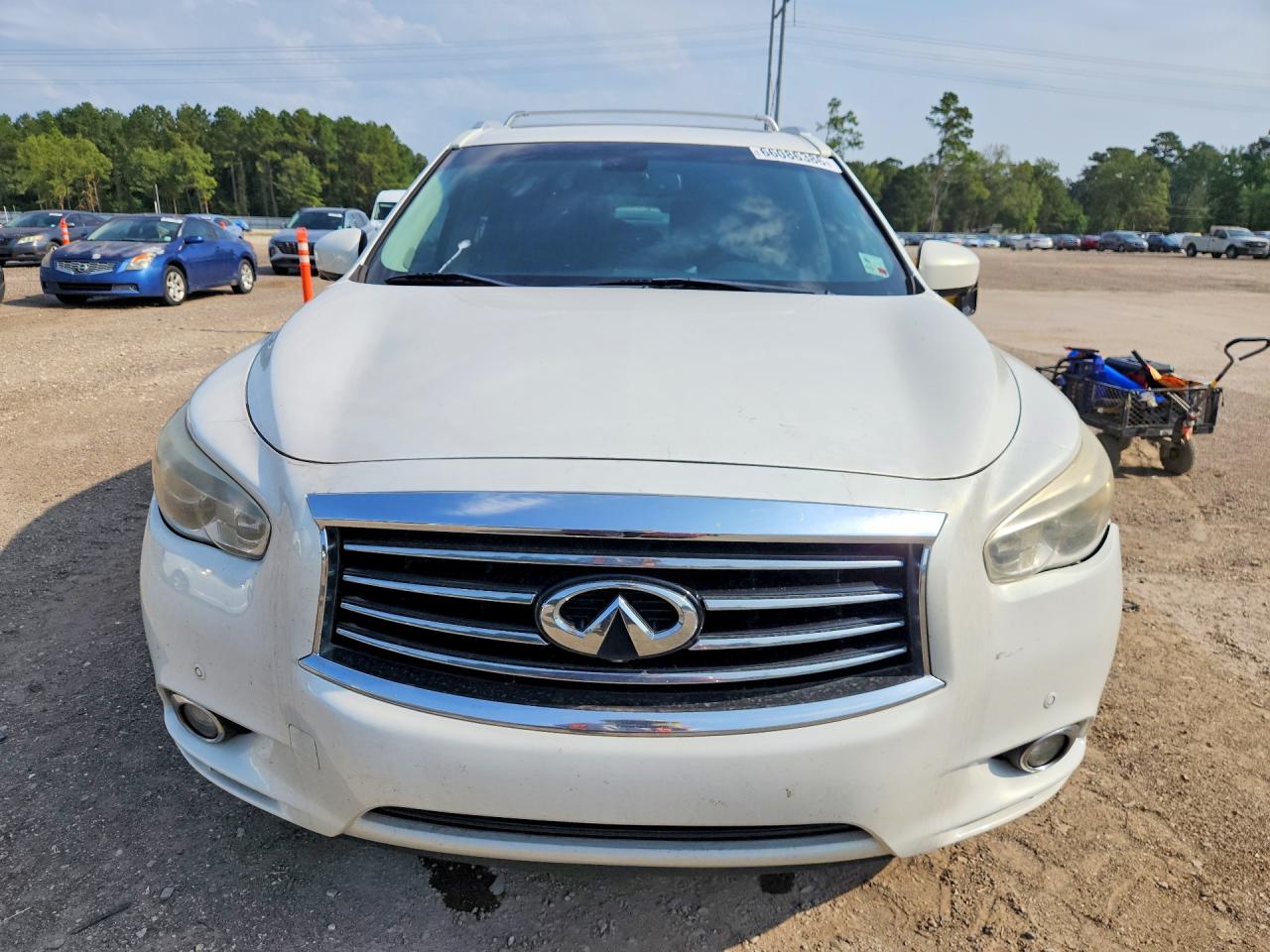 2014 Infiniti Qx60 Base White vin: 5N1AL0MN0EC523991