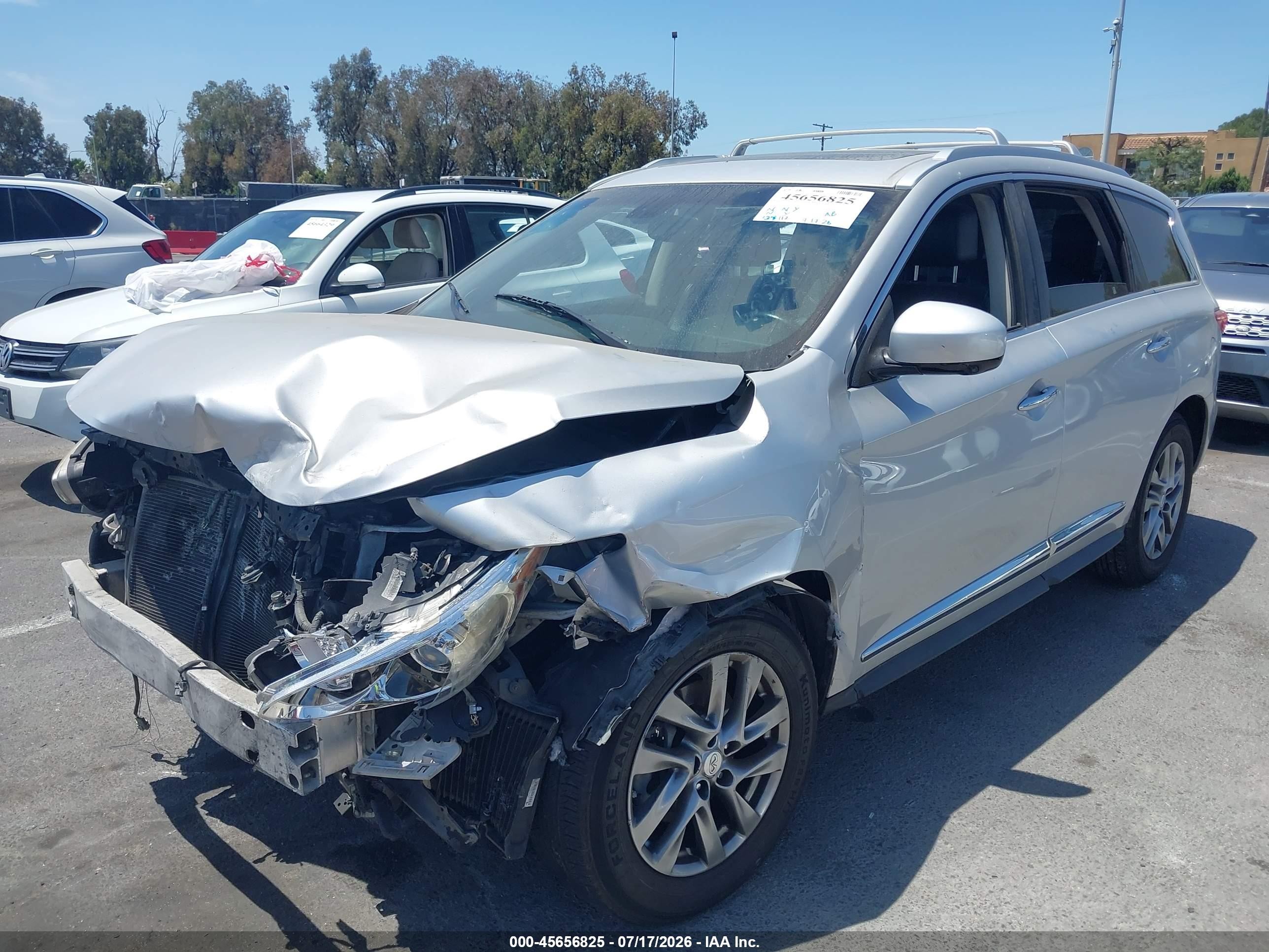 2014 Infiniti Qx60   Silver vin: 5N1AL0MN0EC530228