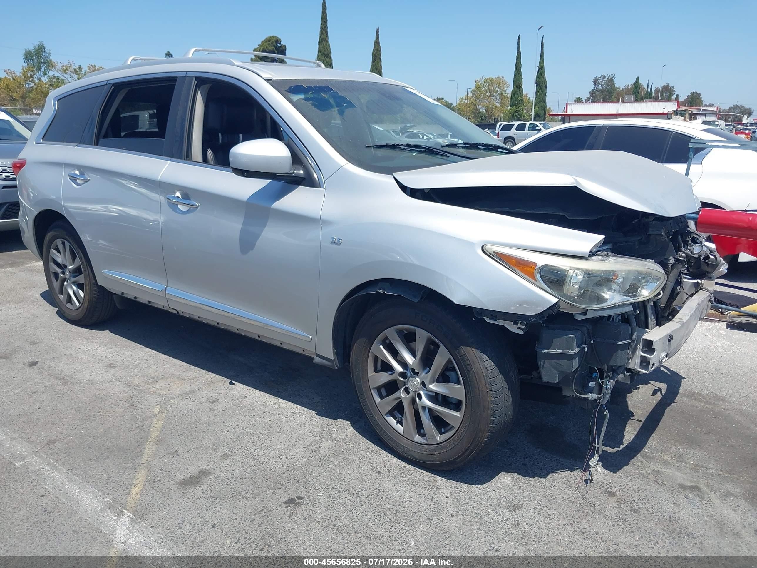 2014 Infiniti Qx60   Серебряный vin: 5N1AL0MN0EC530228