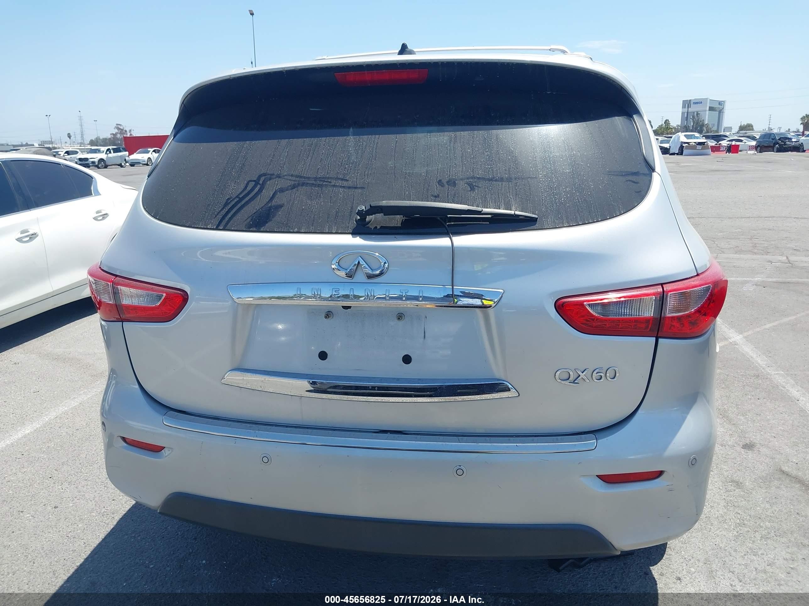 2014 Infiniti Qx60   Silver vin: 5N1AL0MN0EC530228