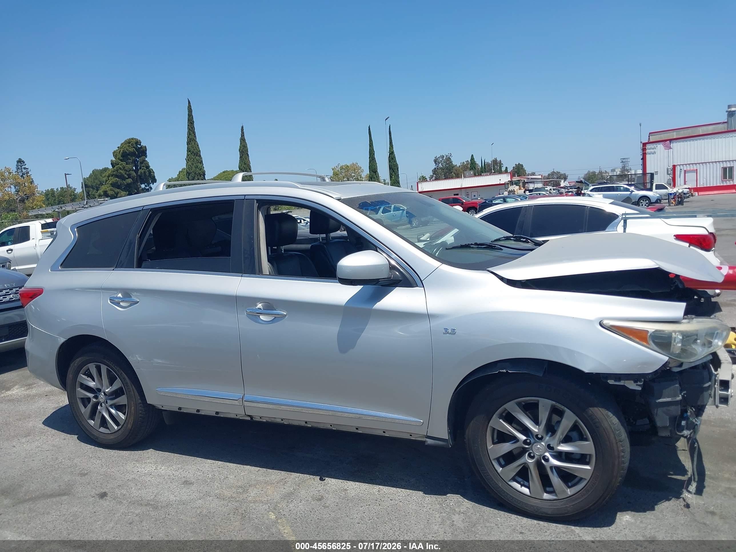 2014 Infiniti Qx60   Silver vin: 5N1AL0MN0EC530228