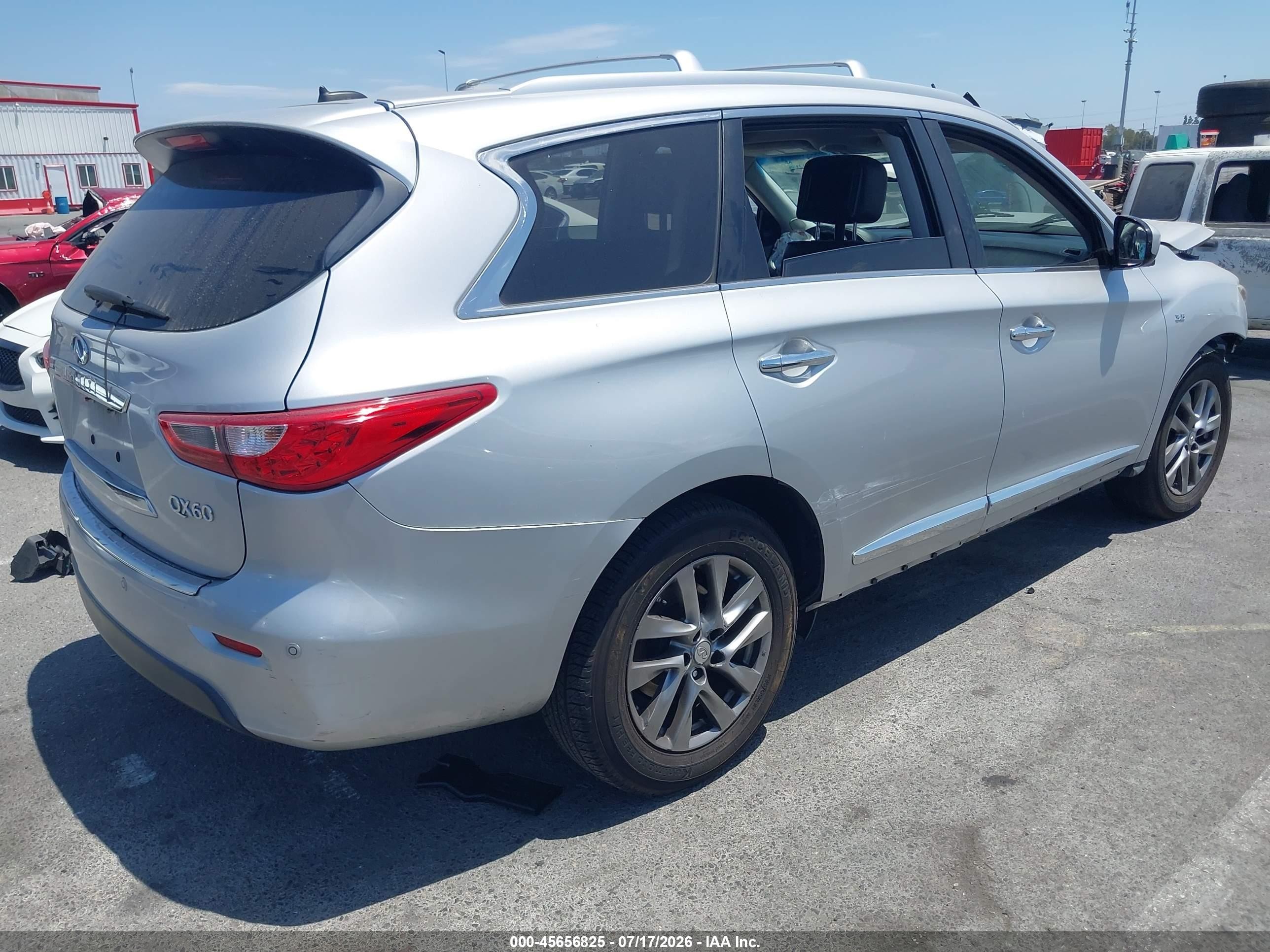 2014 Infiniti Qx60   Silver vin: 5N1AL0MN0EC530228