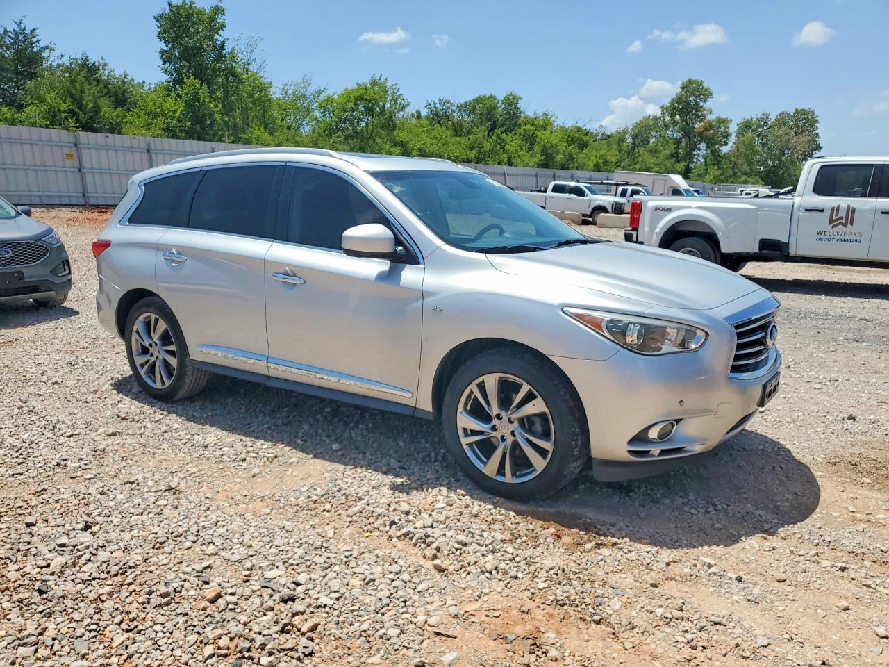 2014 Infiniti Qx60 Base Silver vin: 5N1AL0MN0EC554383
