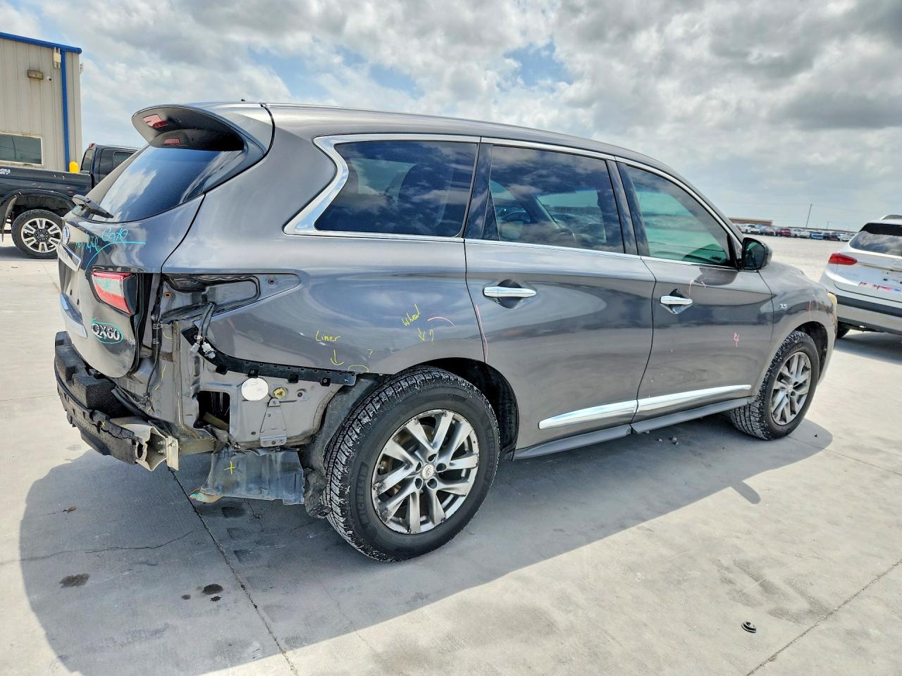 2015 Infiniti Qx60 Base Gray vin: 5N1AL0MN0FC506416