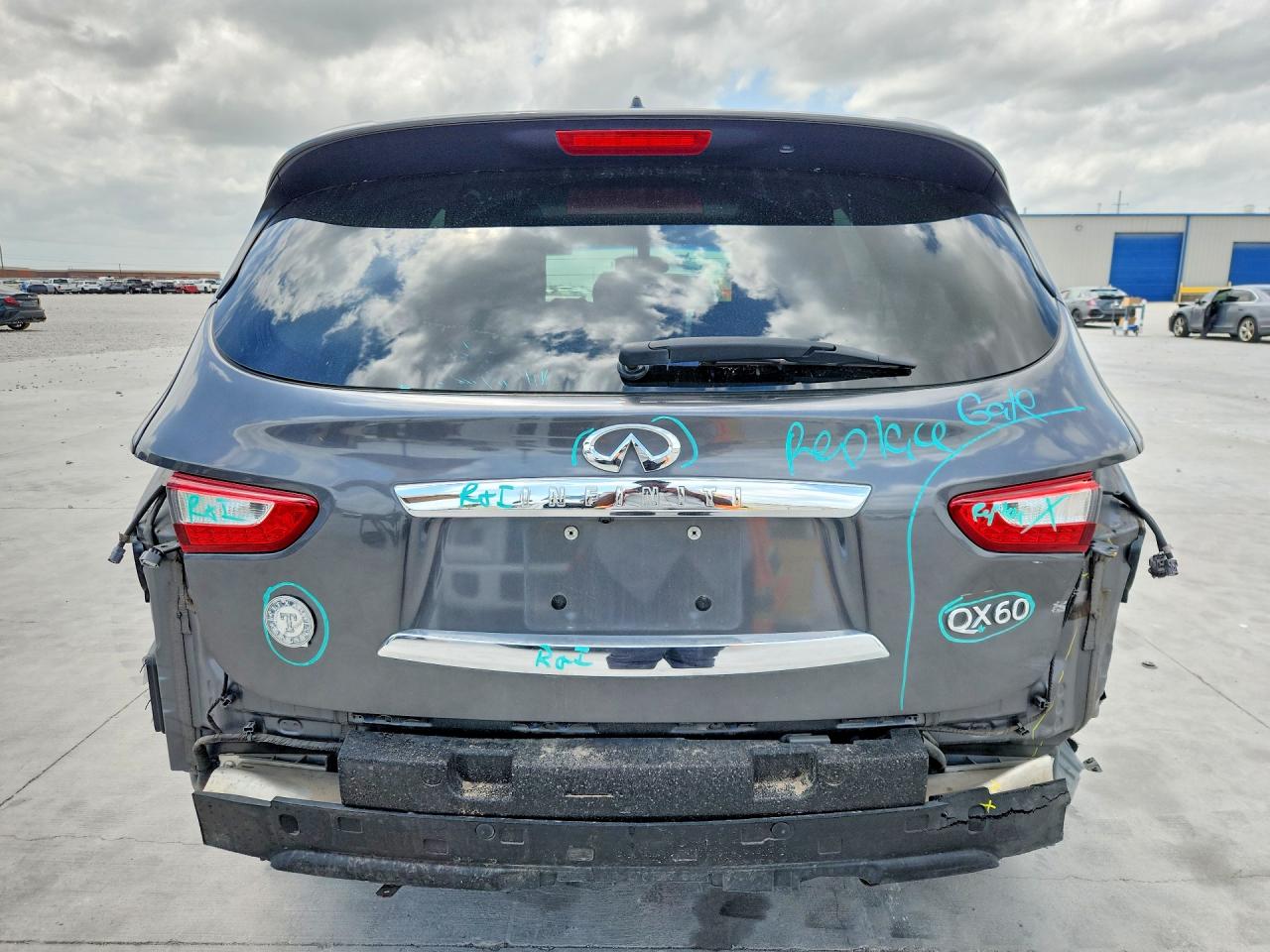 2015 Infiniti Qx60 Base Gray vin: 5N1AL0MN0FC506416