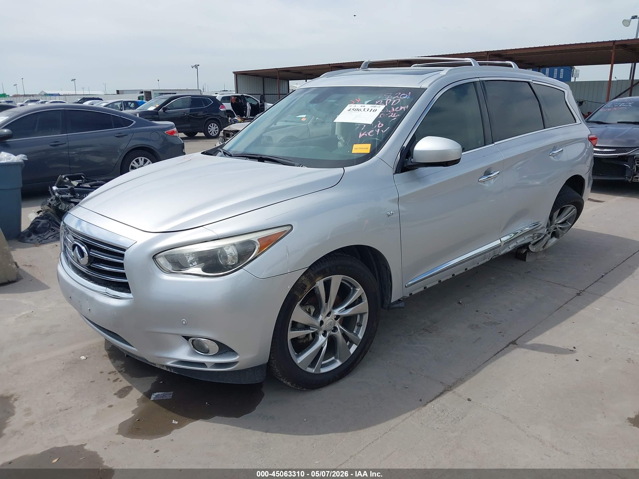 2015 Infiniti Qx60   Silver vin: 5N1AL0MN0FC518839
