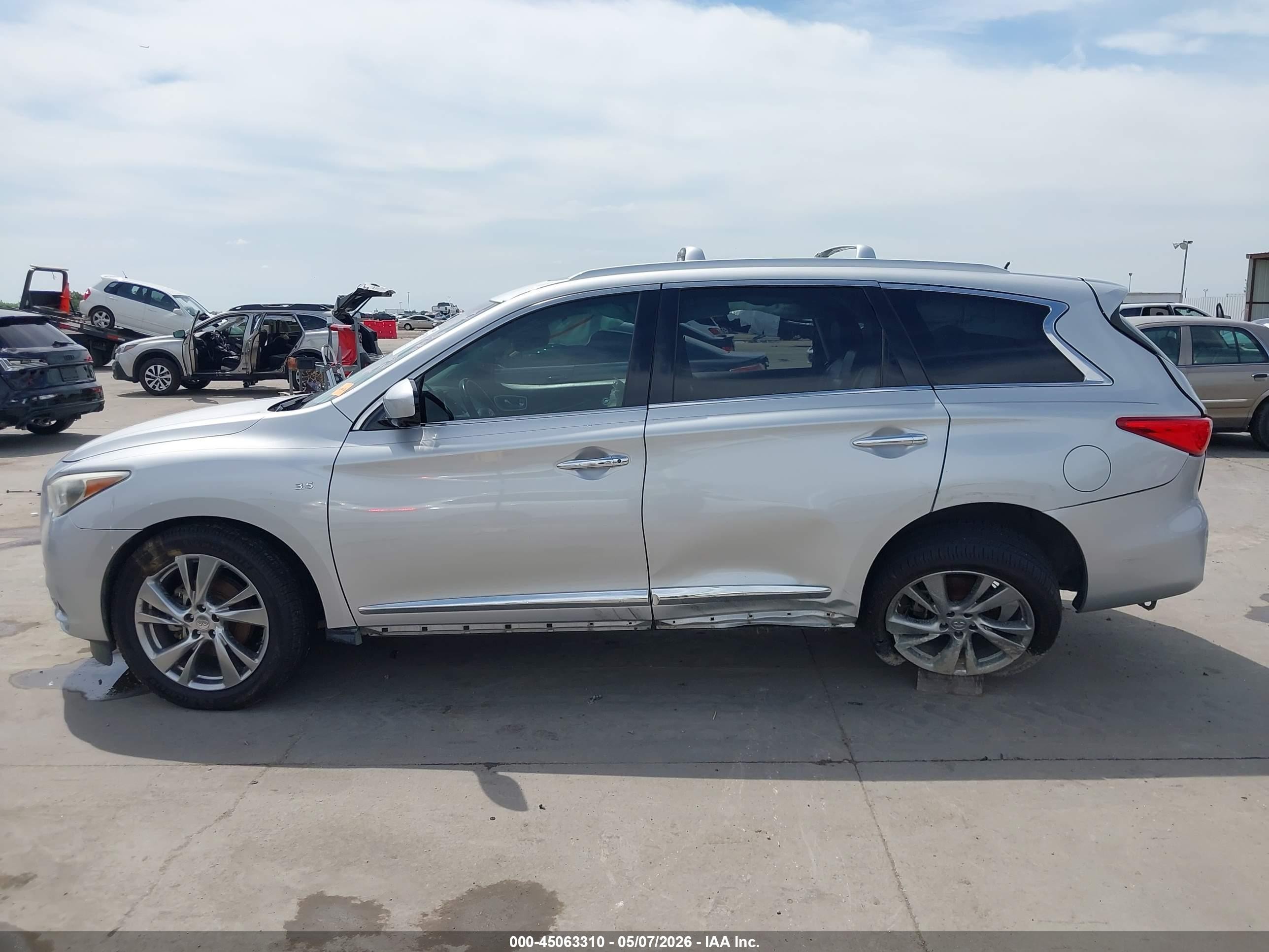 2015 Infiniti Qx60   Silver vin: 5N1AL0MN0FC518839