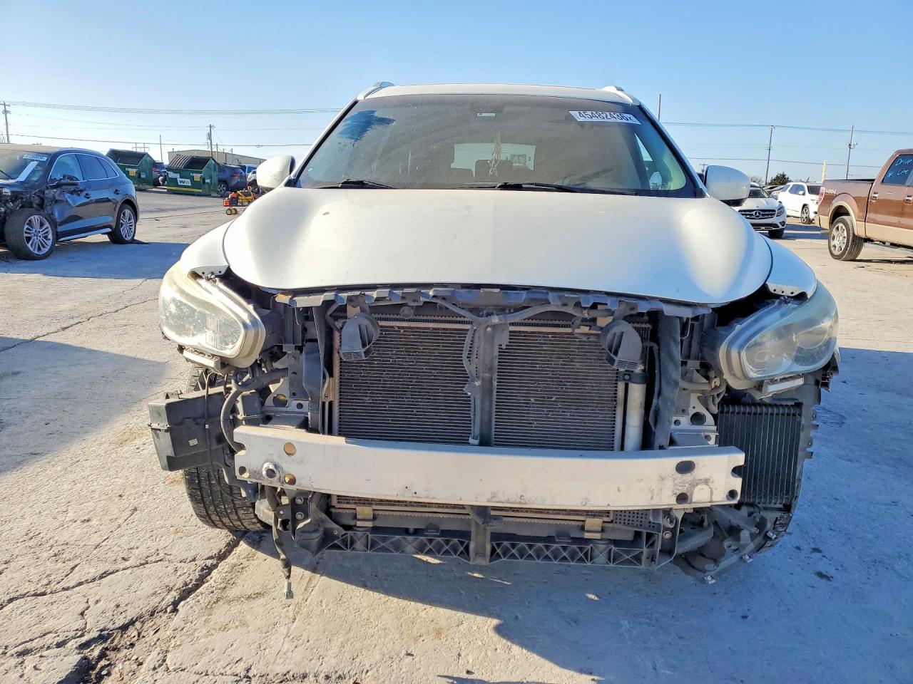 2015 Infiniti Qx60 Base White vin: 5N1AL0MN0FC523992