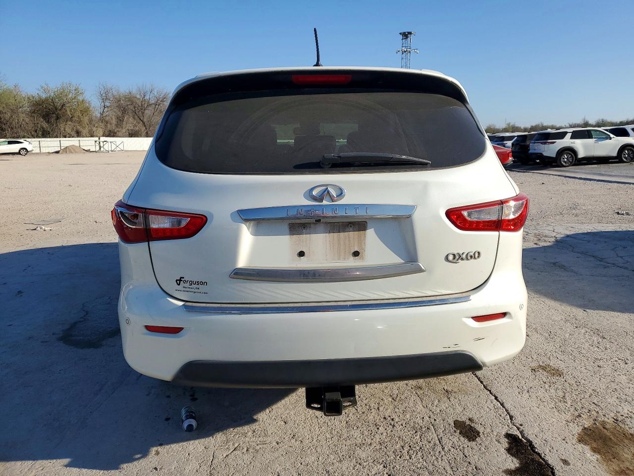 2015 Infiniti Qx60 Base White vin: 5N1AL0MN0FC523992