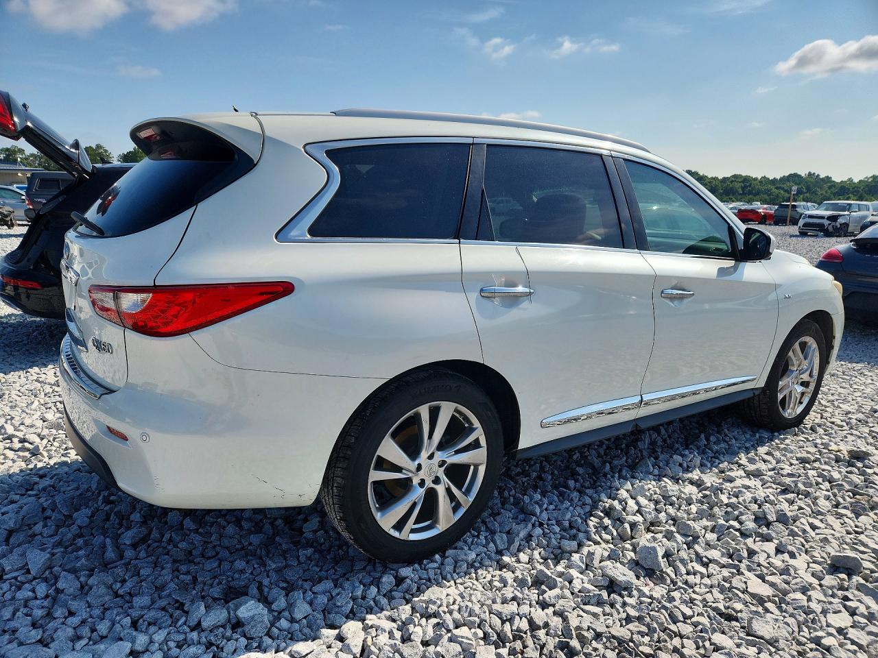 2015 Infiniti Qx60 Base White vin: 5N1AL0MN0FC524799