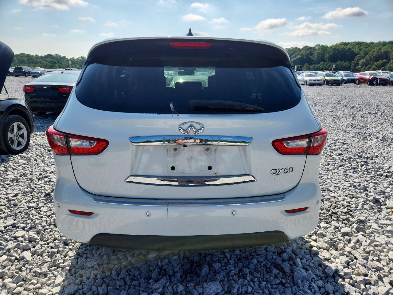 2015 Infiniti Qx60 Base White vin: 5N1AL0MN0FC524799