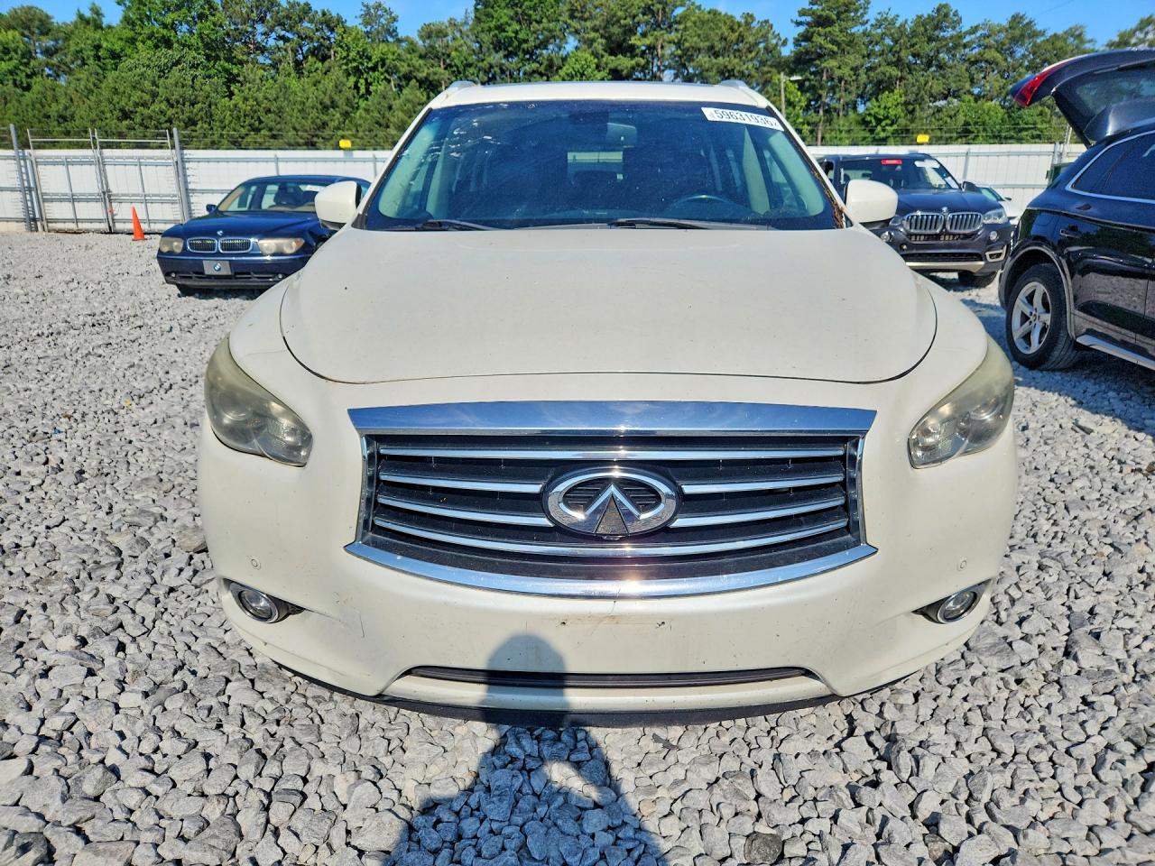 2015 Infiniti Qx60 Base White vin: 5N1AL0MN0FC524799