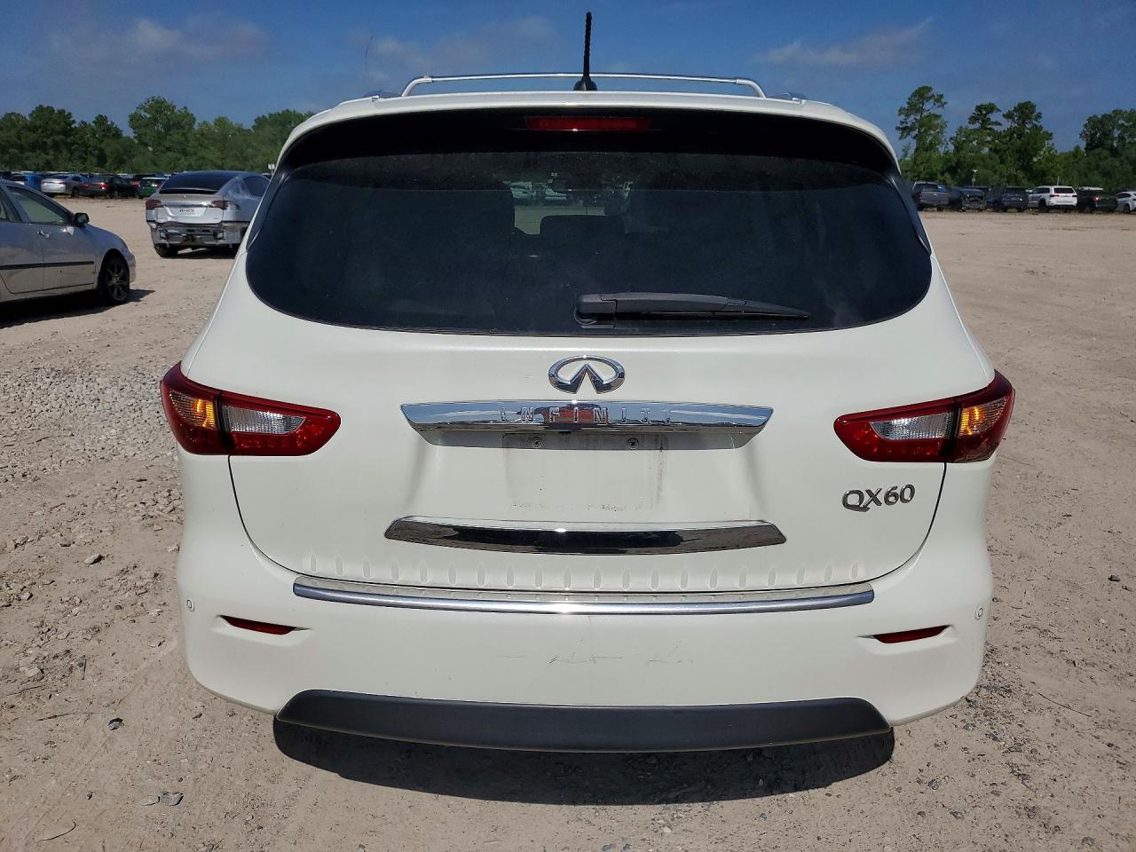 2015 Infiniti Qx60 Base White vin: 5N1AL0MN0FC537018