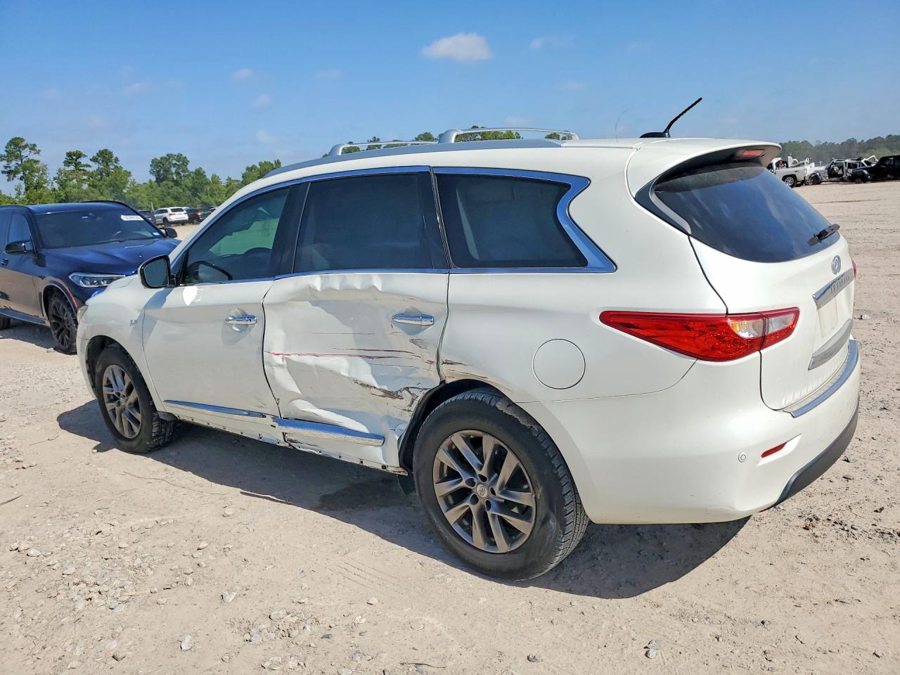 2015 Infiniti Qx60 Base White vin: 5N1AL0MN0FC537018