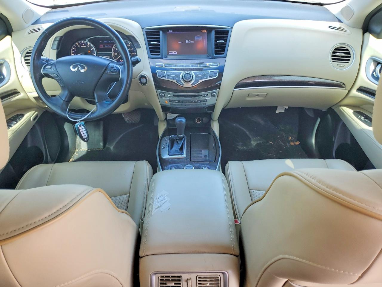 2015 Infiniti Qx60 Base White vin: 5N1AL0MN0FC537018