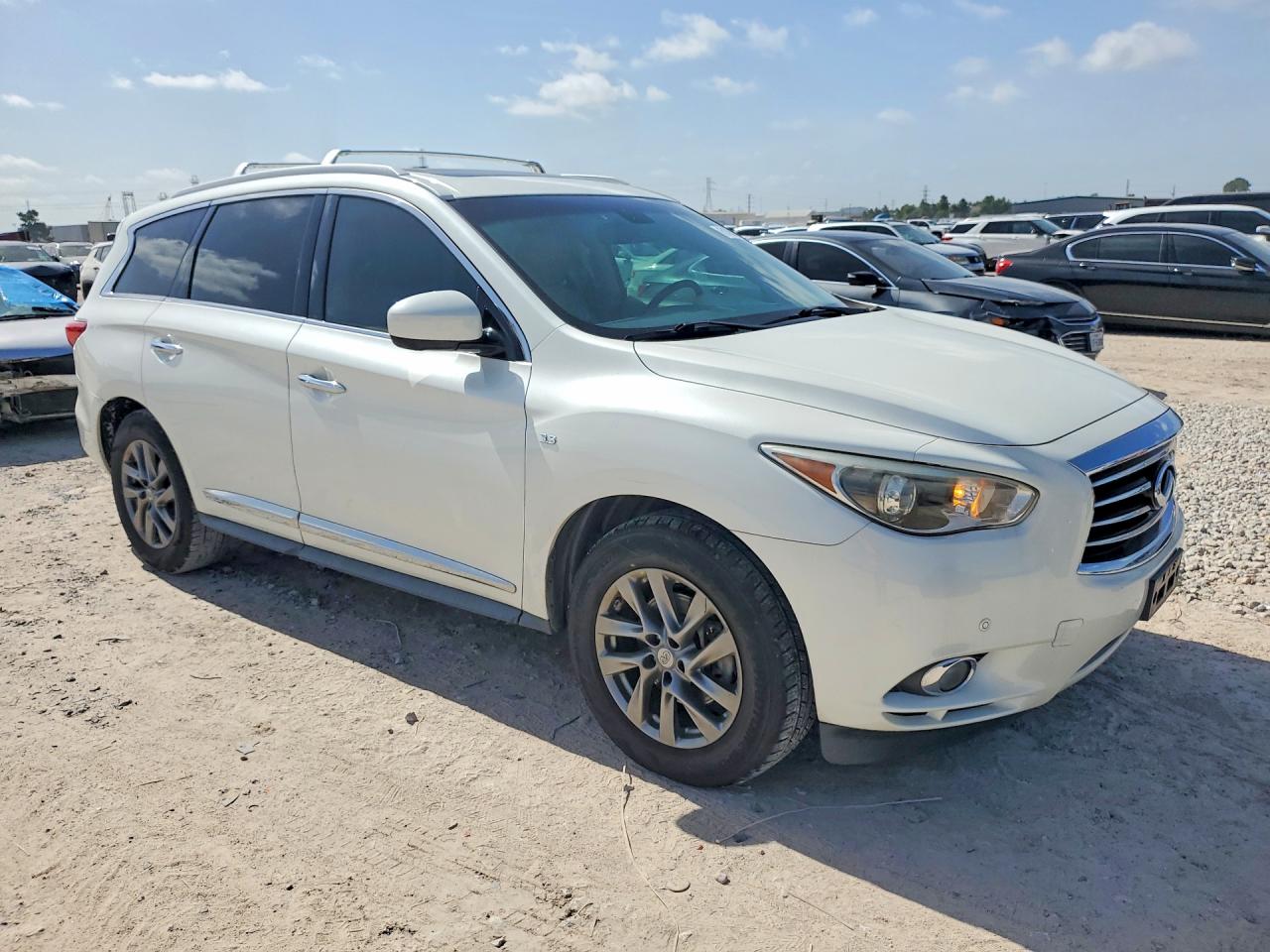 2015 Infiniti Qx60 Base White vin: 5N1AL0MN0FC537018