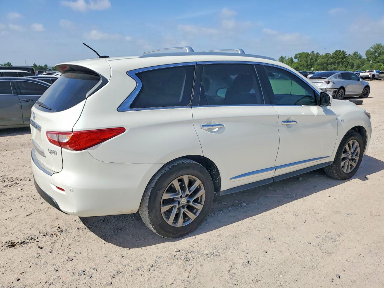2015 Infiniti Qx60 Base White vin: 5N1AL0MN0FC537018