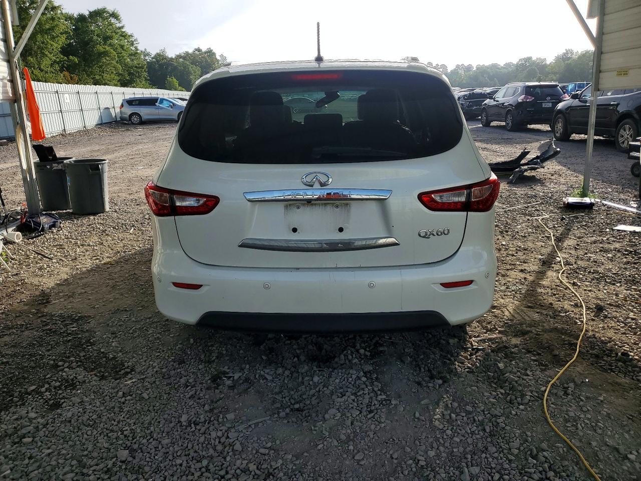 2015 Infiniti Qx60 Base White vin: 5N1AL0MN0FC545930