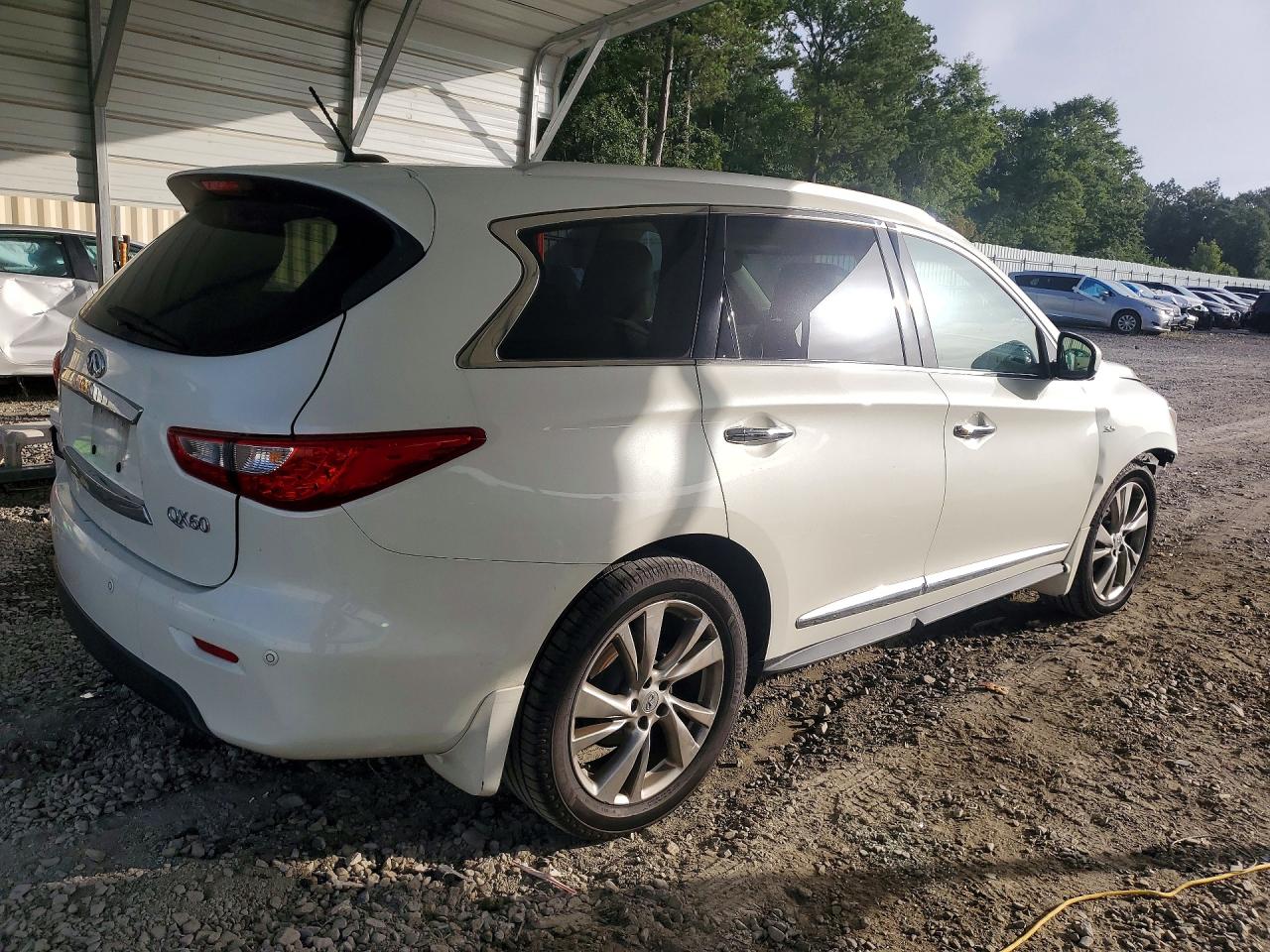 2015 Infiniti Qx60 Base White vin: 5N1AL0MN0FC545930