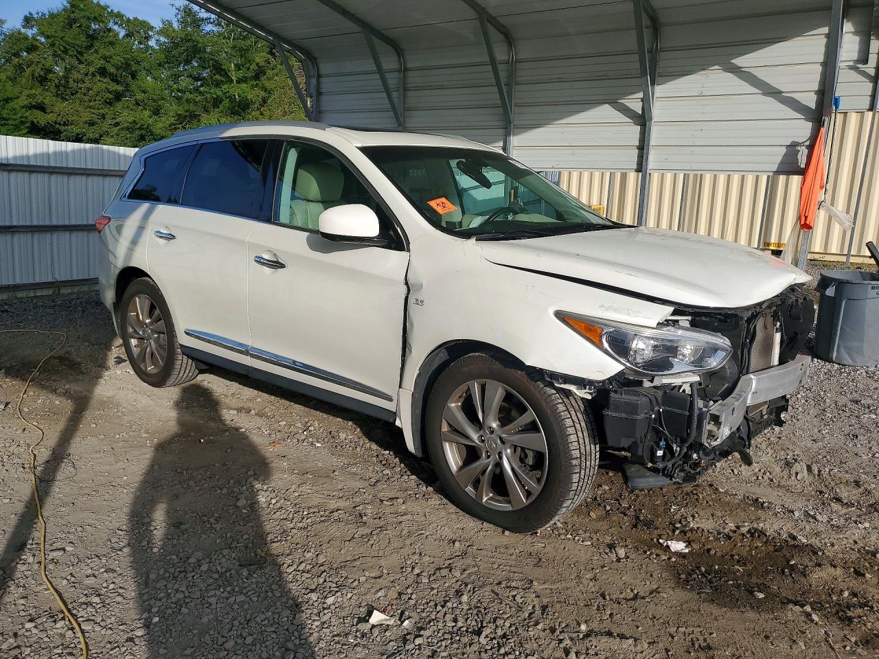 2015 Infiniti Qx60 Base White vin: 5N1AL0MN0FC545930