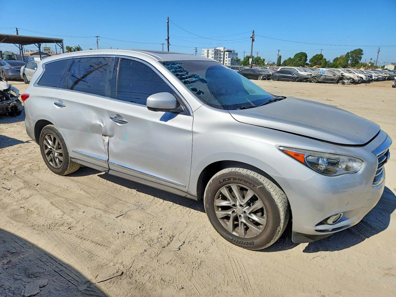 2013 Infiniti Jx35 Base Silver vin: 5N1AL0MN1DC322552