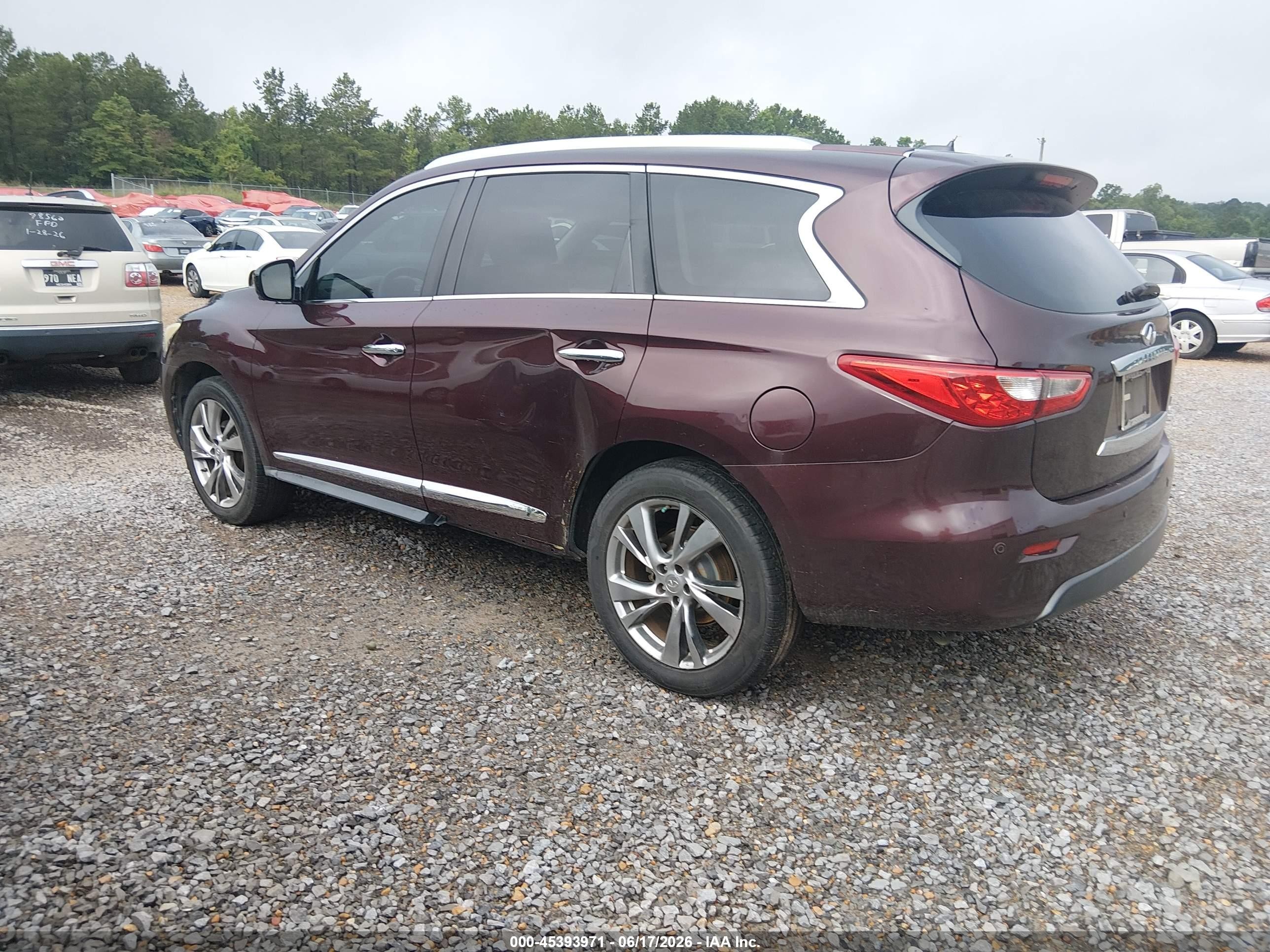 2013 Infiniti Jx35   Champagne vin: 5N1AL0MN1DC336936