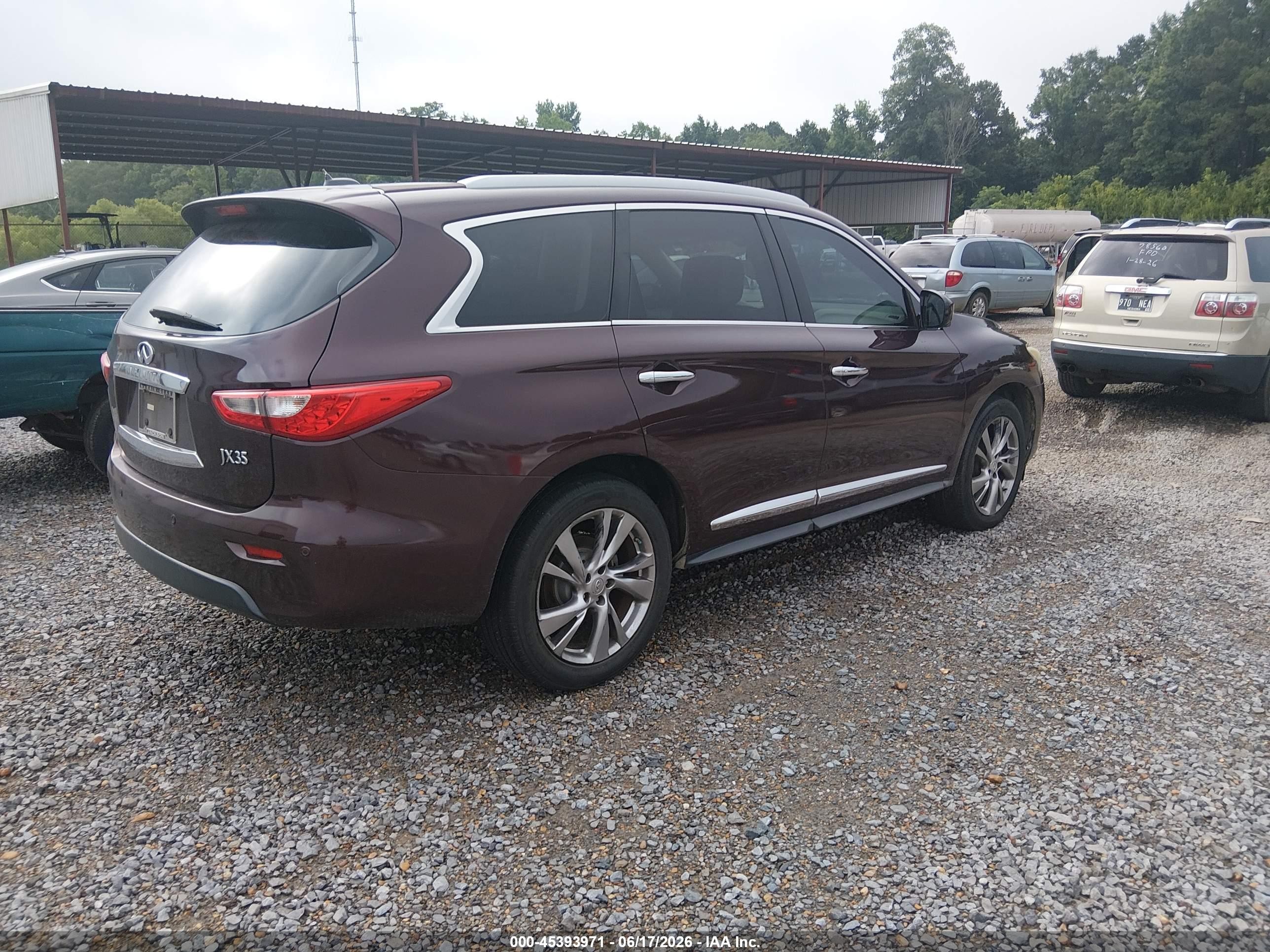2013 Infiniti Jx35   Champagne vin: 5N1AL0MN1DC336936