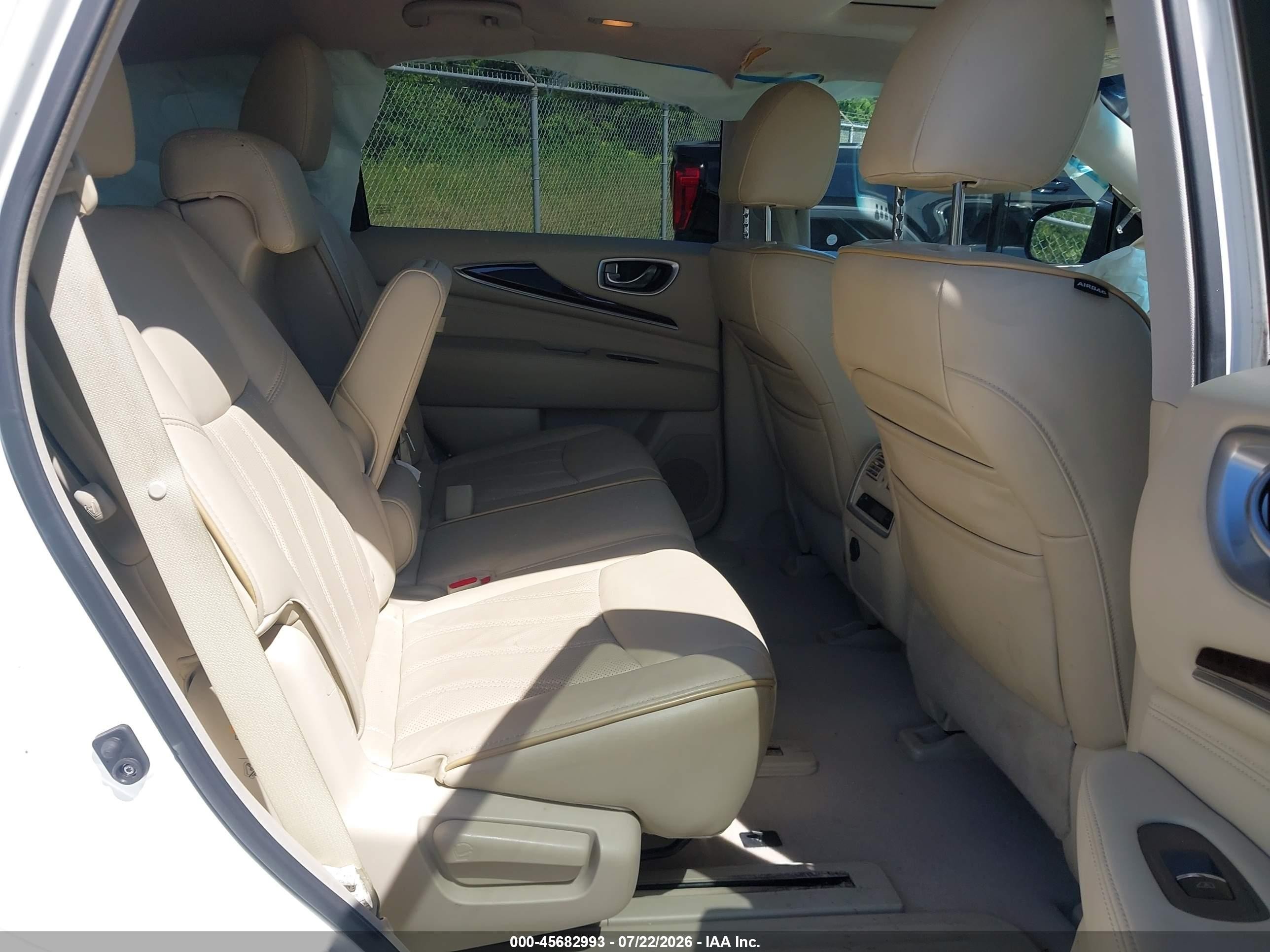 2013 Infiniti Jx35 White vin: 5N1AL0MN1DC352165