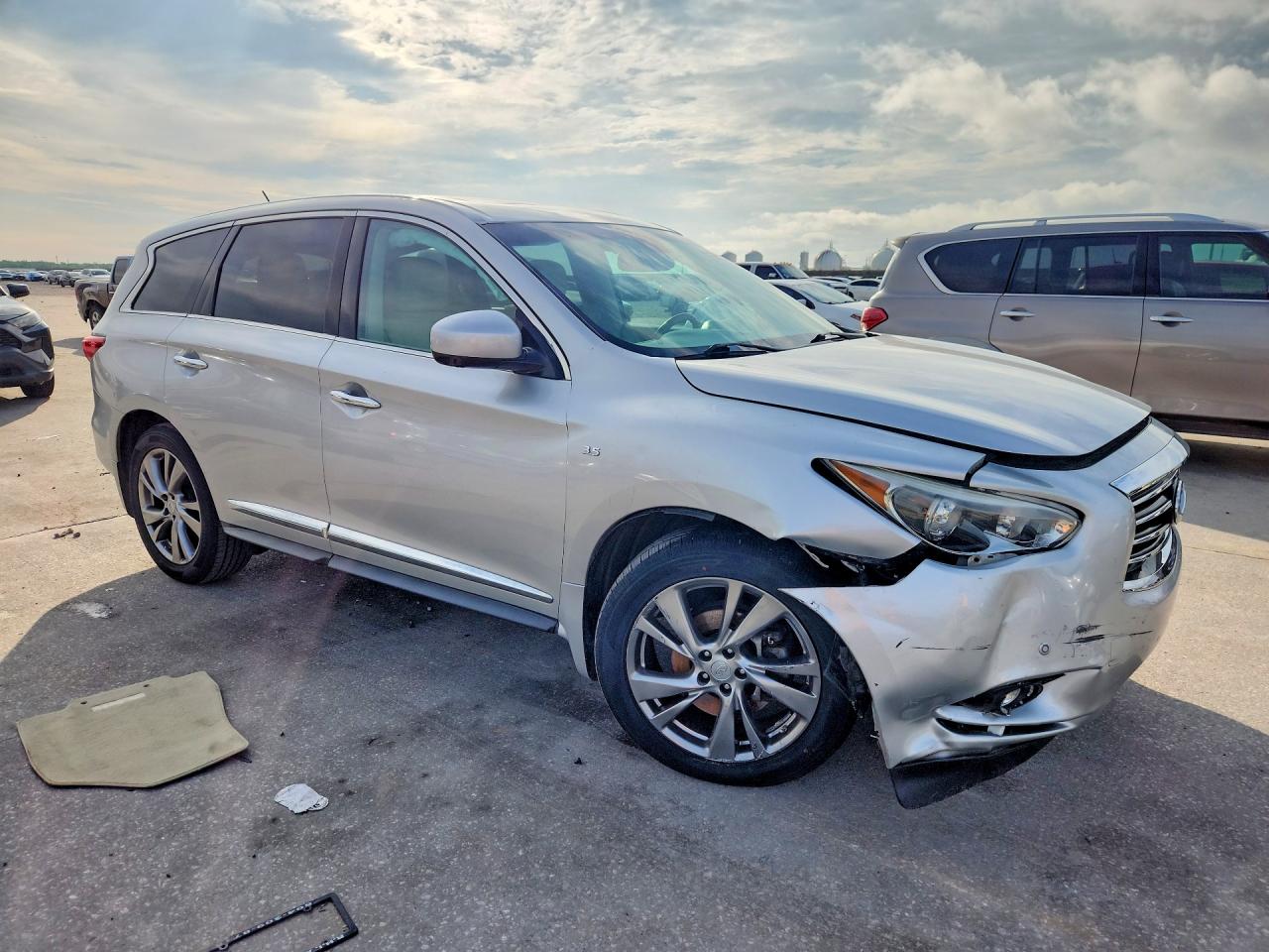 2014 Infiniti Qx60 Base Silver vin: 5N1AL0MN1EC523448