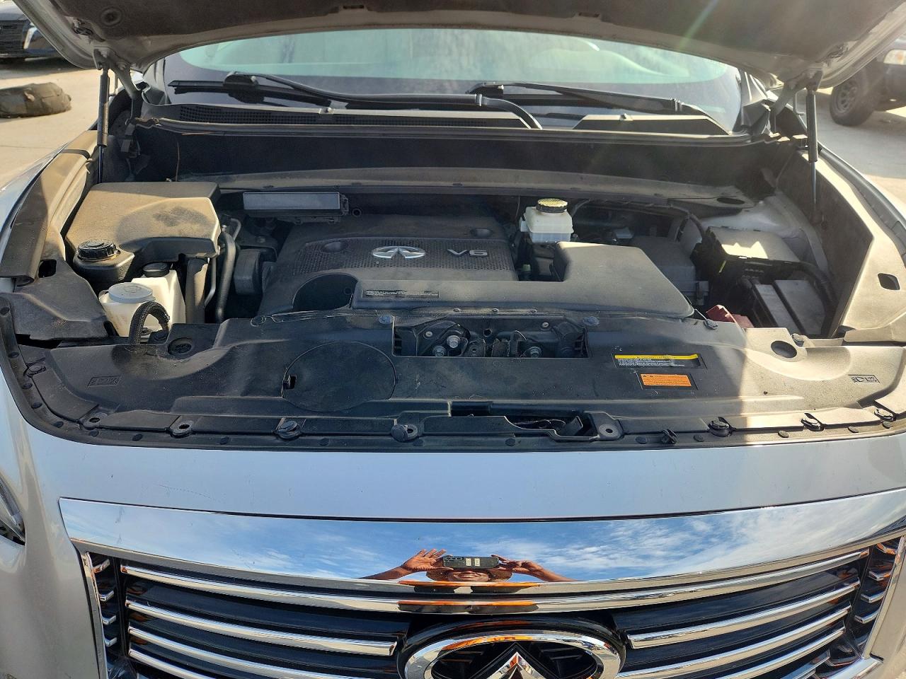 2014 Infiniti Qx60 Base Silver vin: 5N1AL0MN1EC523448