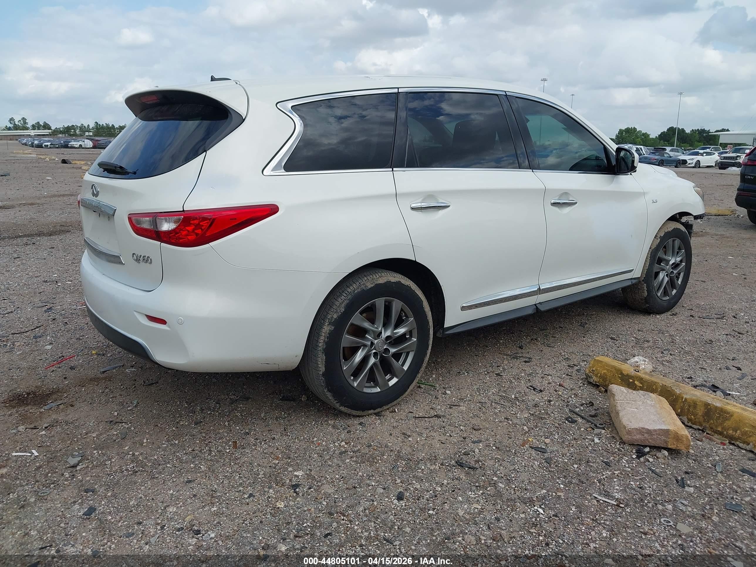 2014 Infiniti Qx60   White vin: 5N1AL0MN1EC541724