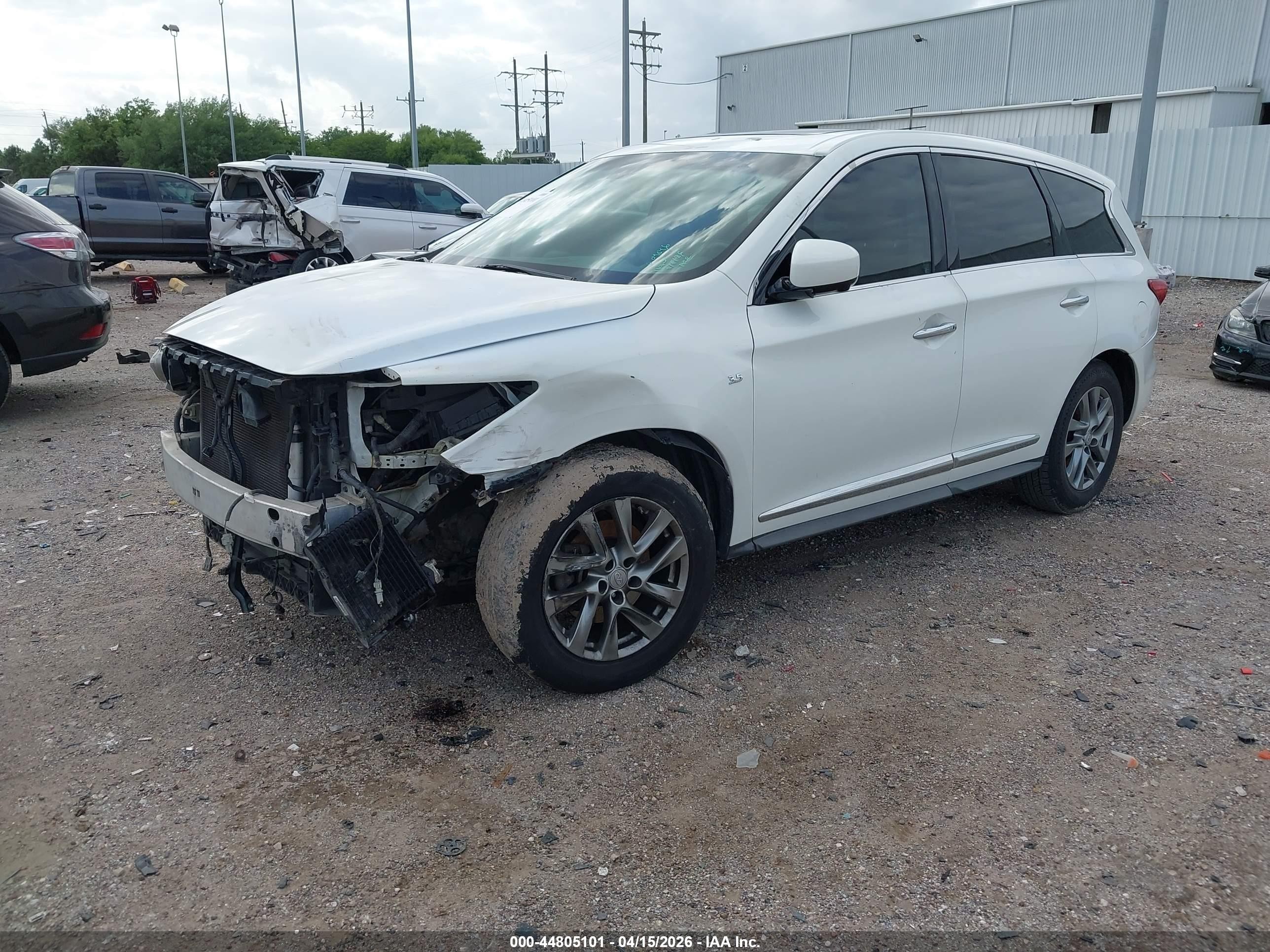 2014 Infiniti Qx60   White vin: 5N1AL0MN1EC541724