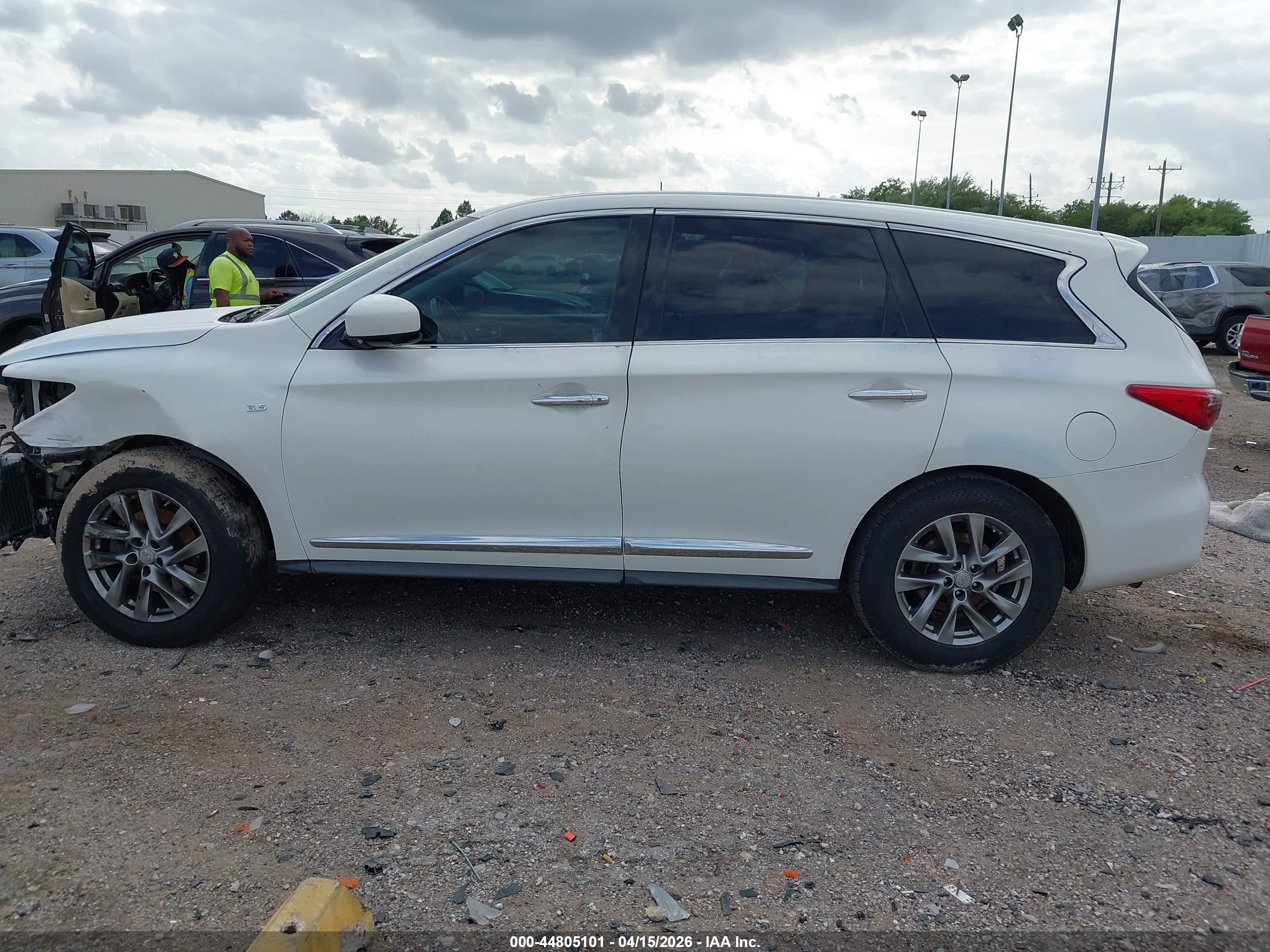 2014 Infiniti Qx60   White vin: 5N1AL0MN1EC541724